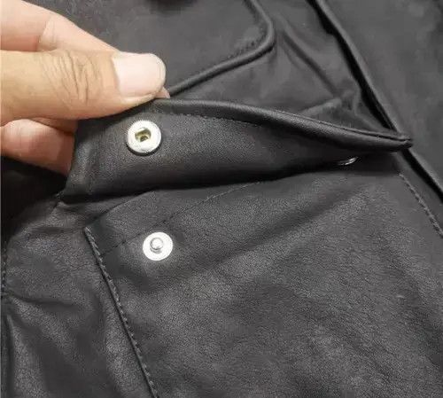 Designer Retro punk leather jacket Size US L / EU 52-54 / 3 - 3 Thumbnail