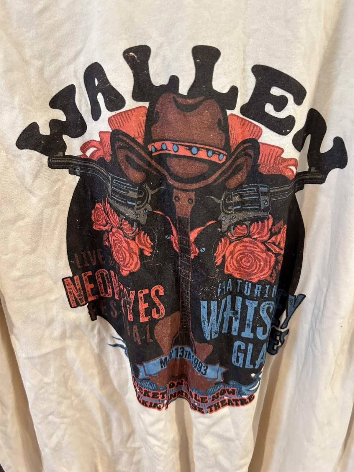 Wellensteyn Wallen Graphic Cowboy Print T-Shirt 2XL Size XXL / US 16-18 / IT 52-54 - 2 Thumbnail