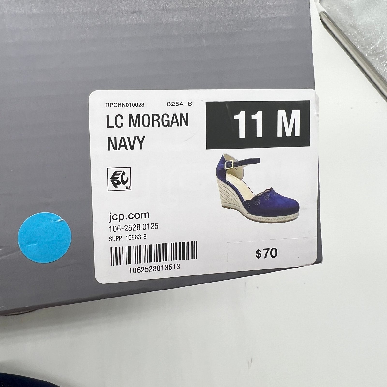 Other Liz Claiborne Morgan Women's Wedge Heels Blue Navy Size 11M Size US 11 / IT 41 - 10 Thumbnail