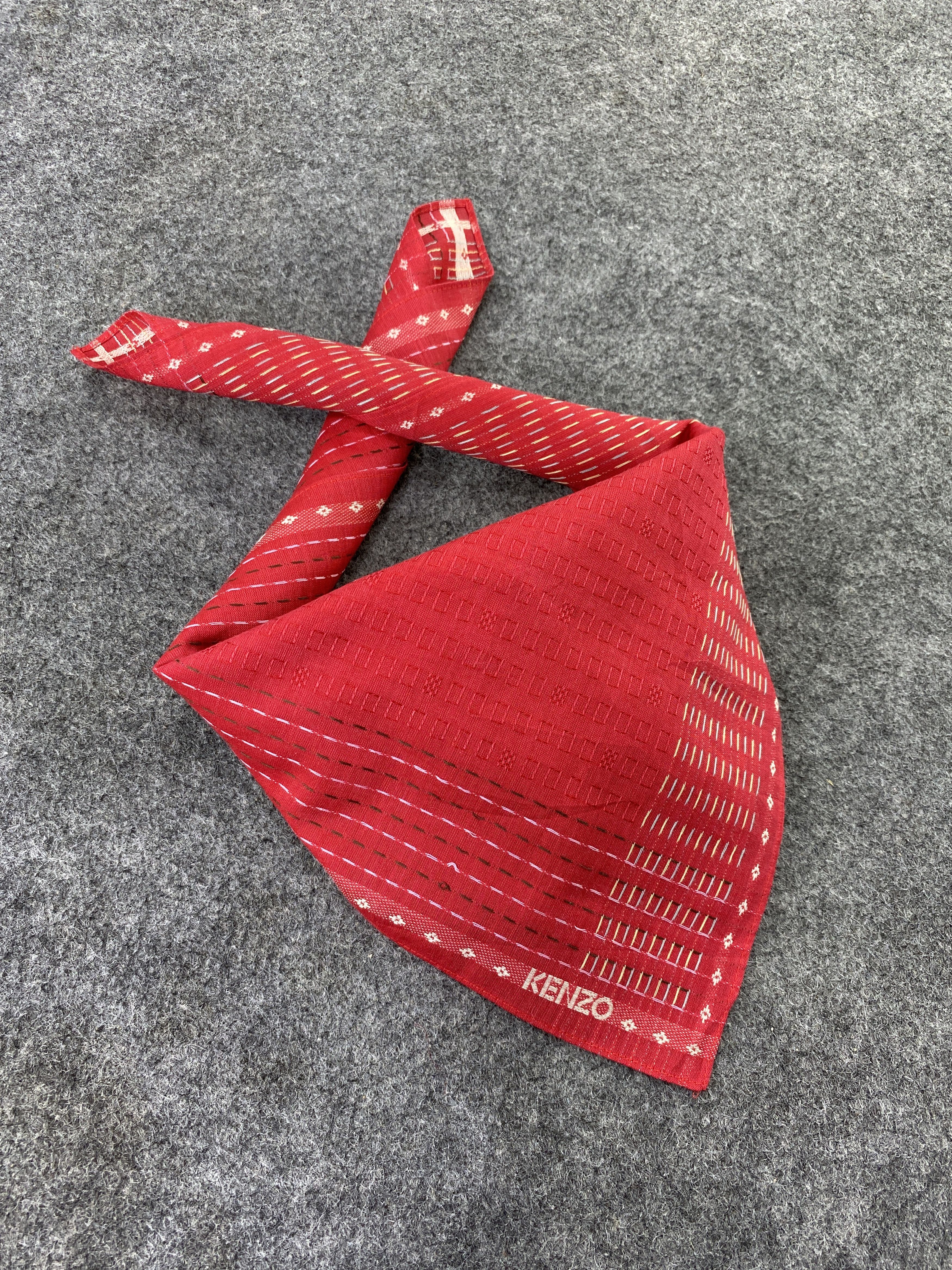 Kenzo × Vintage Kenzo Handkerchief Neckerchief Bandana-B166 Size ONE SIZE - 1 Thumbnail