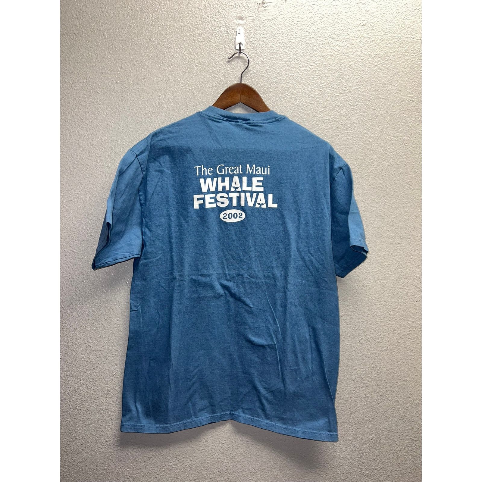 Hanes Vintage Whale Shirt The Great Maui Whale Festival Blue Tee L Size US L / EU 52-54 / 3 - 1 Thumbnail