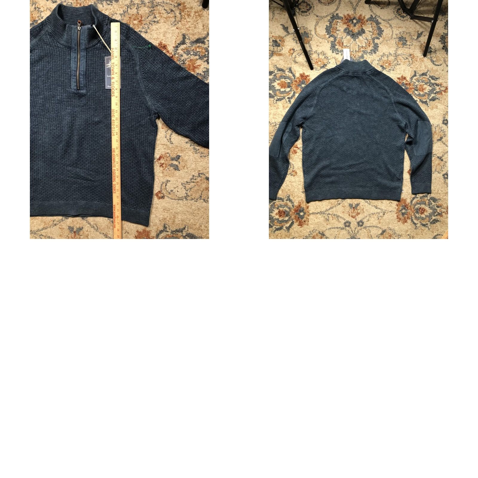 Tommy Bahama Tommy Bahama Sweater Mens M Blue Sundream Half Zip Mock Neck Pullover Size US M / EU 48-50 / 2 - 8 Thumbnail