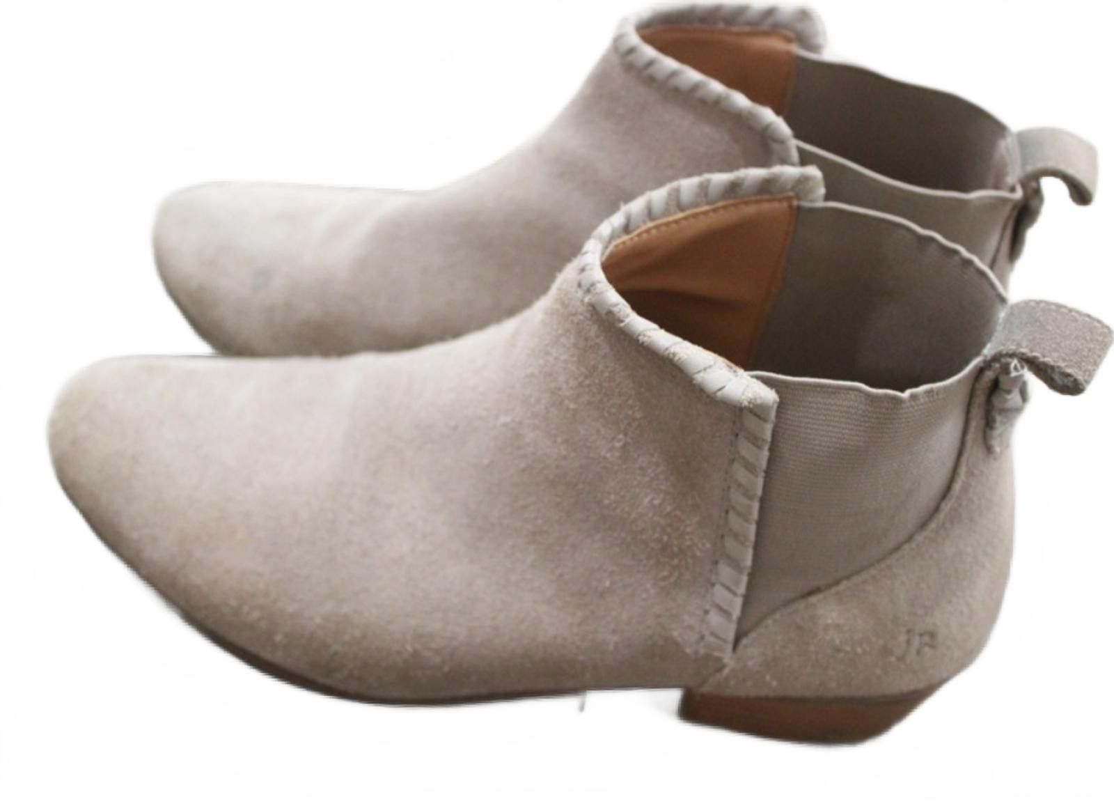 Other Jack Rogers Light Gray Suede Ankle Boots With Stitching 8 Size US 8 / IT 38 - 1 Thumbnail