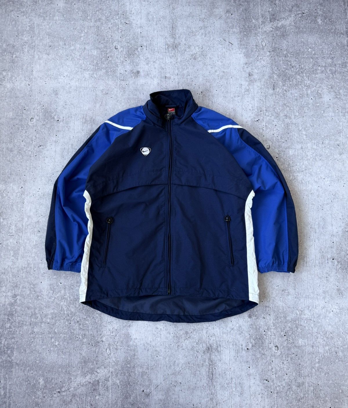 Vintage Nike Team Vintage Y2K Swoosh Logo Blue Jacket Size US M / EU 48-50 / 2 - 1 Thumbnail