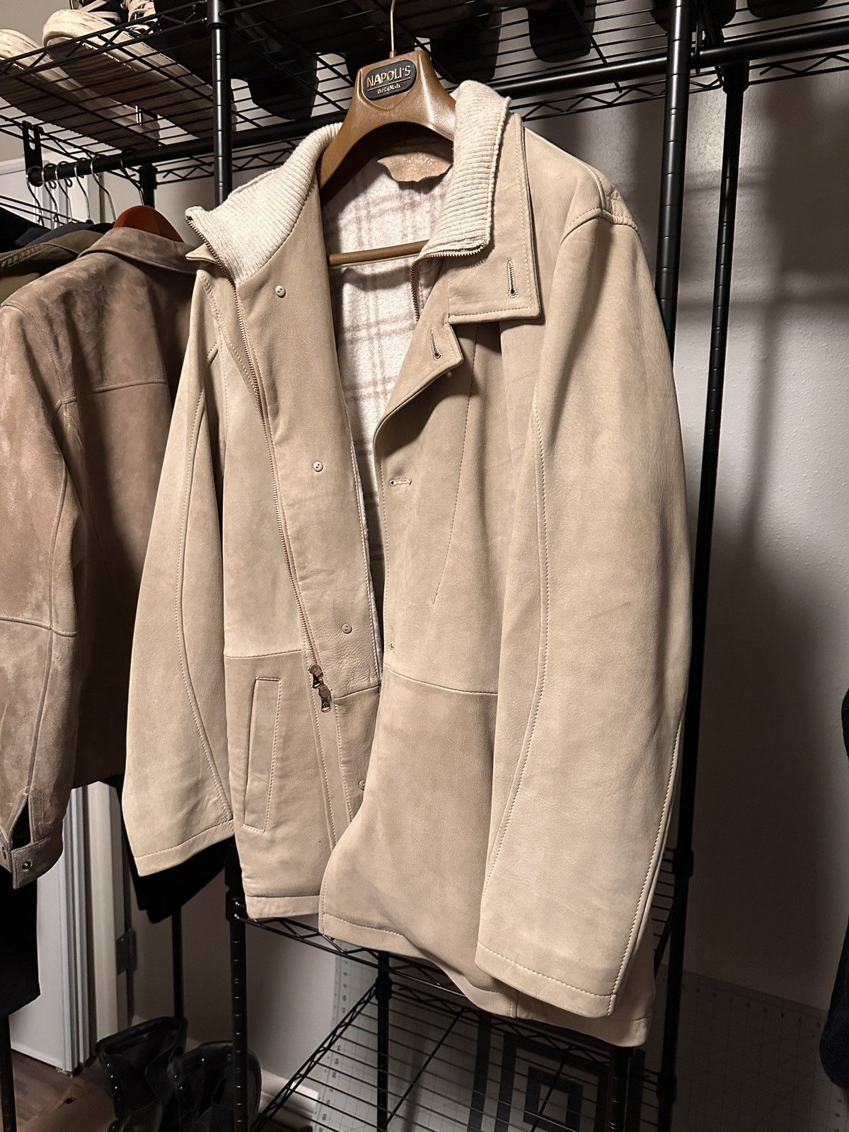 Vintage Leather Jacket, Austrian Chamois Size US L / EU 52-54 / 3 - 11 Thumbnail