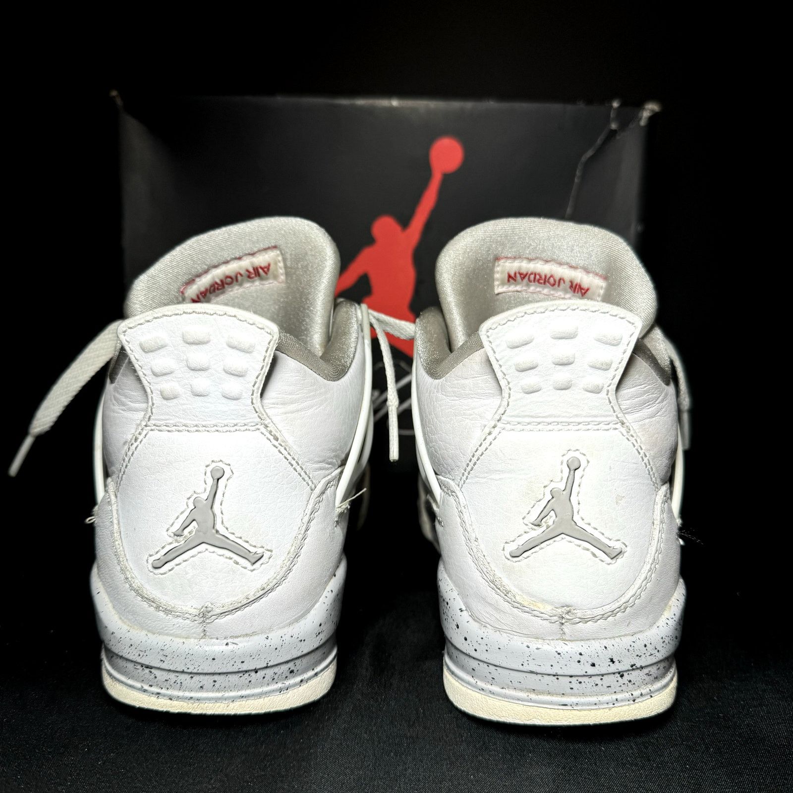 Jordan Brand × Nike Size 5 - Nike Air Jordan 4 Retro GS White Oreo Men's Shoes Size US 5 / EU 37 - 6 Thumbnail