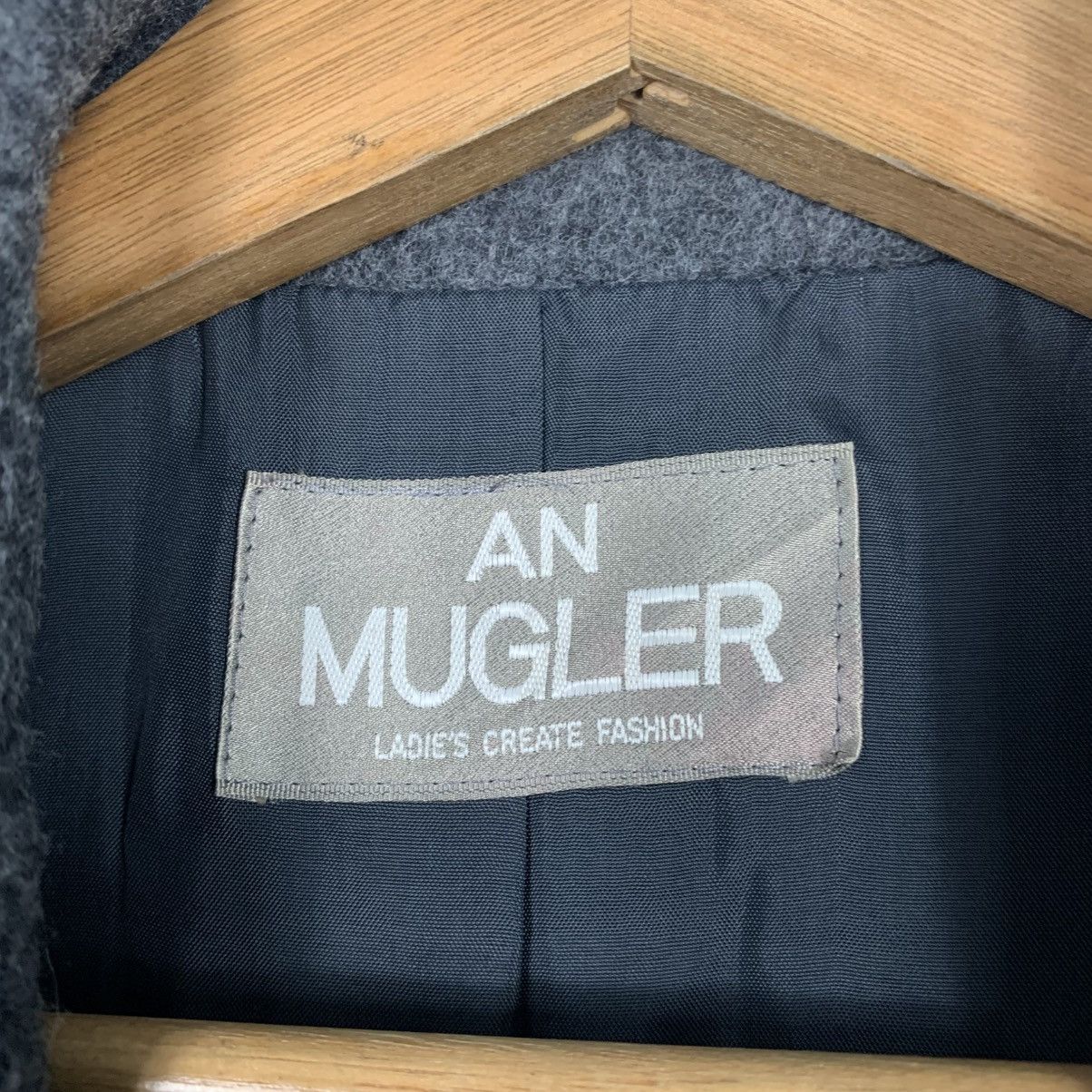 Japanese Brand An Mugler Double Breasted Wool Women Coat Size M / US 6-8 / IT 42-44 - 15 Thumbnail