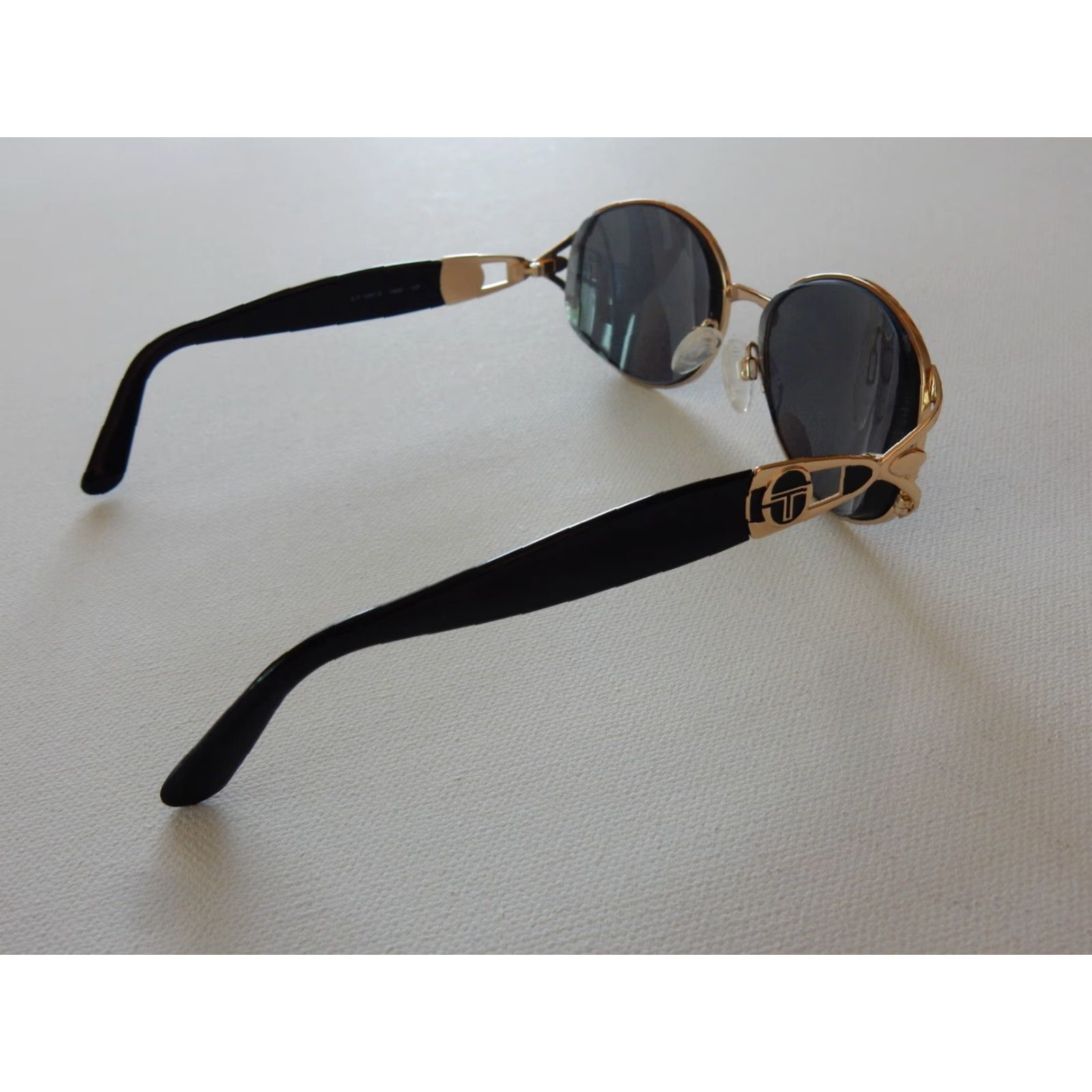 Sergio Tacchini VINTAGE Sergio Tacchini Sunglasses Frames Only Women Adult One Size Black & Gold Clear Prescription Size ONE SIZE - 4 Thumbnail
