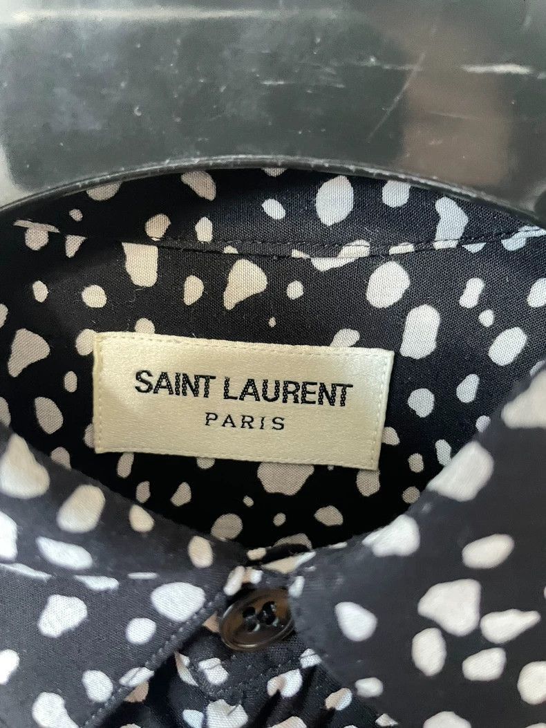Saint Laurent Paris Saint Laurent Paris Saint Laurent Long Sleeve Shirt with P Size US M / EU 48-50 / 2 - 2 Thumbnail