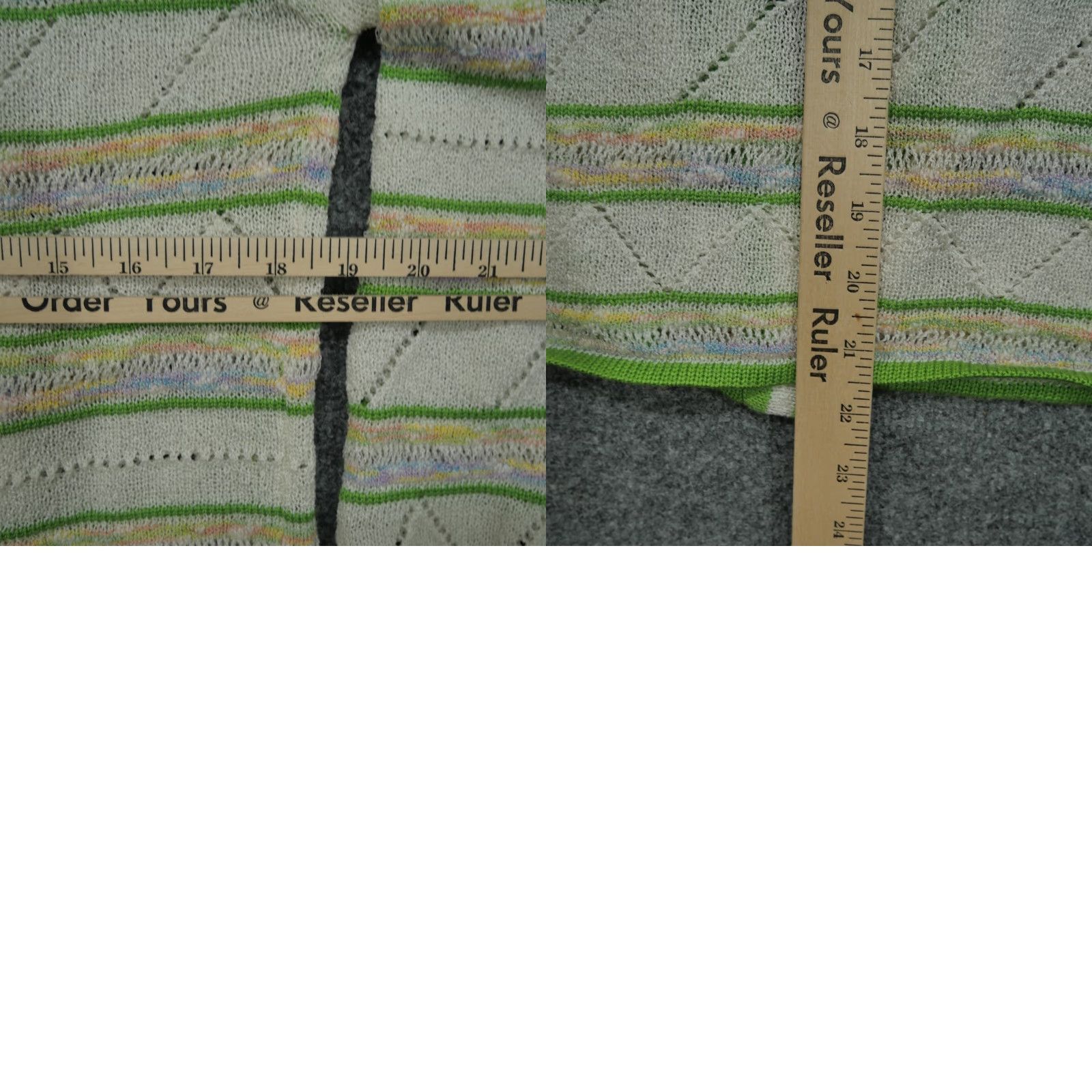 Vintage VINTAGE Banff Sweater Cardigan Womens M Green White Gianni Ferri 70s Size M / US 6-8 / IT 42-44 - 8 Thumbnail