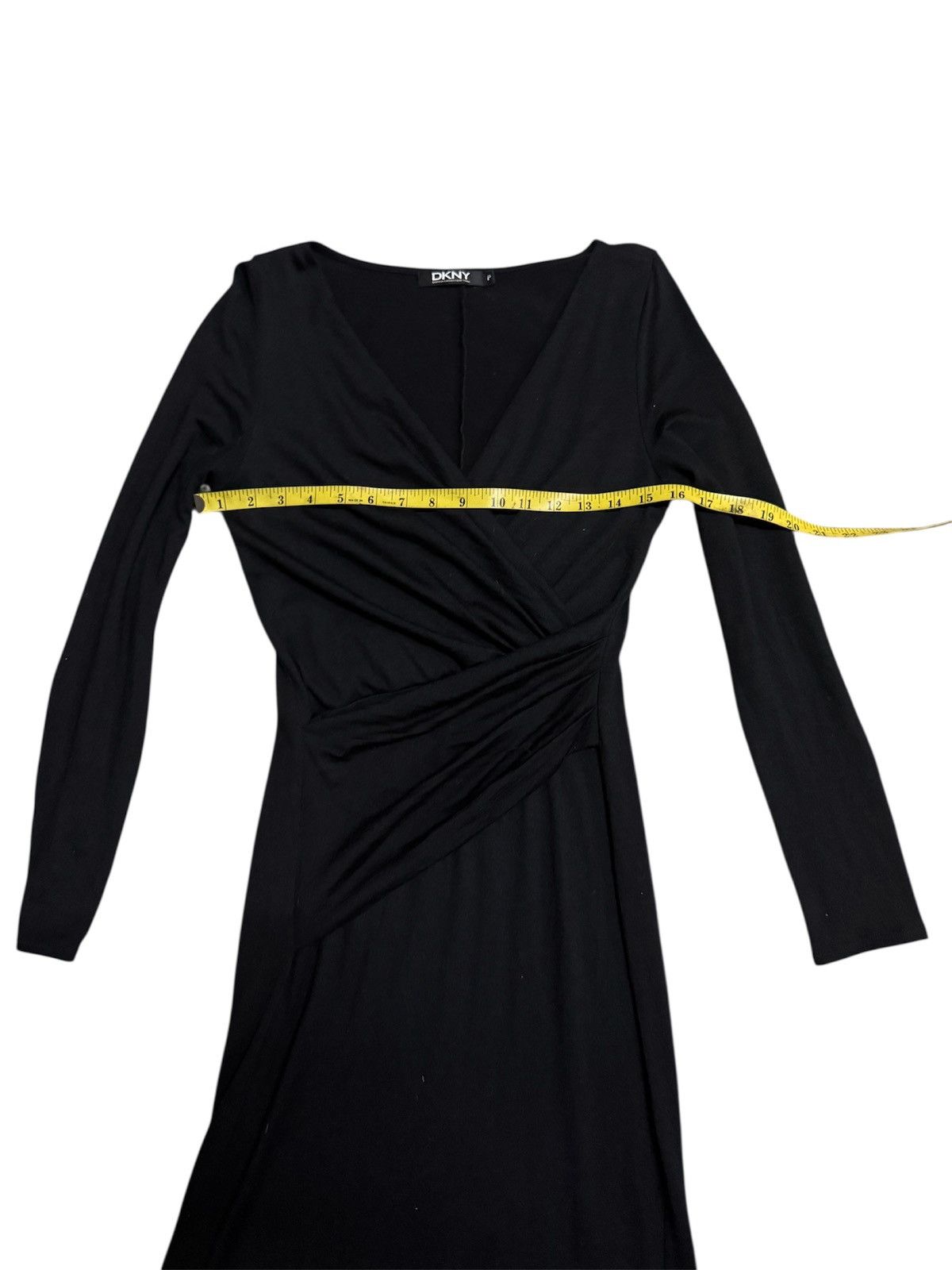 DKNY DKNY Long Sleeve Maxi Dress Black Colour Size M / US 6-8 / IT 42-44 - 6 Thumbnail