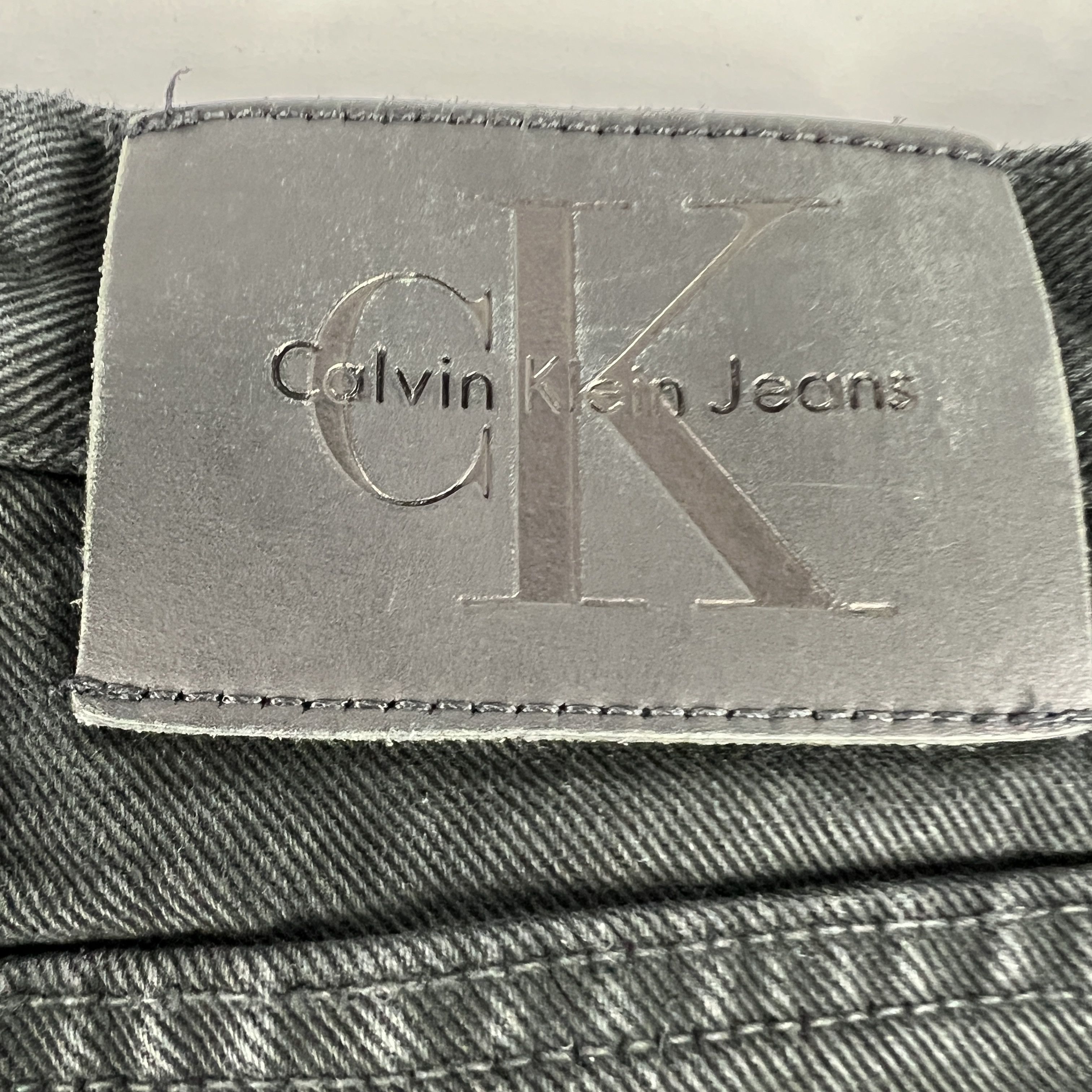 Calvin Klein × Vintage VTG CK Calvin Klein Jeans Straight Black Faded Cotton Denim Size US 32 / EU 48 - 12 Thumbnail