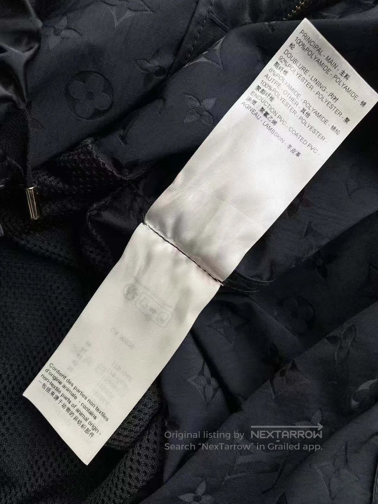 Louis Vuitton Louis Vuitton Black all over print jacket| Size XXS / US 00 / IT 34 - 6 Thumbnail