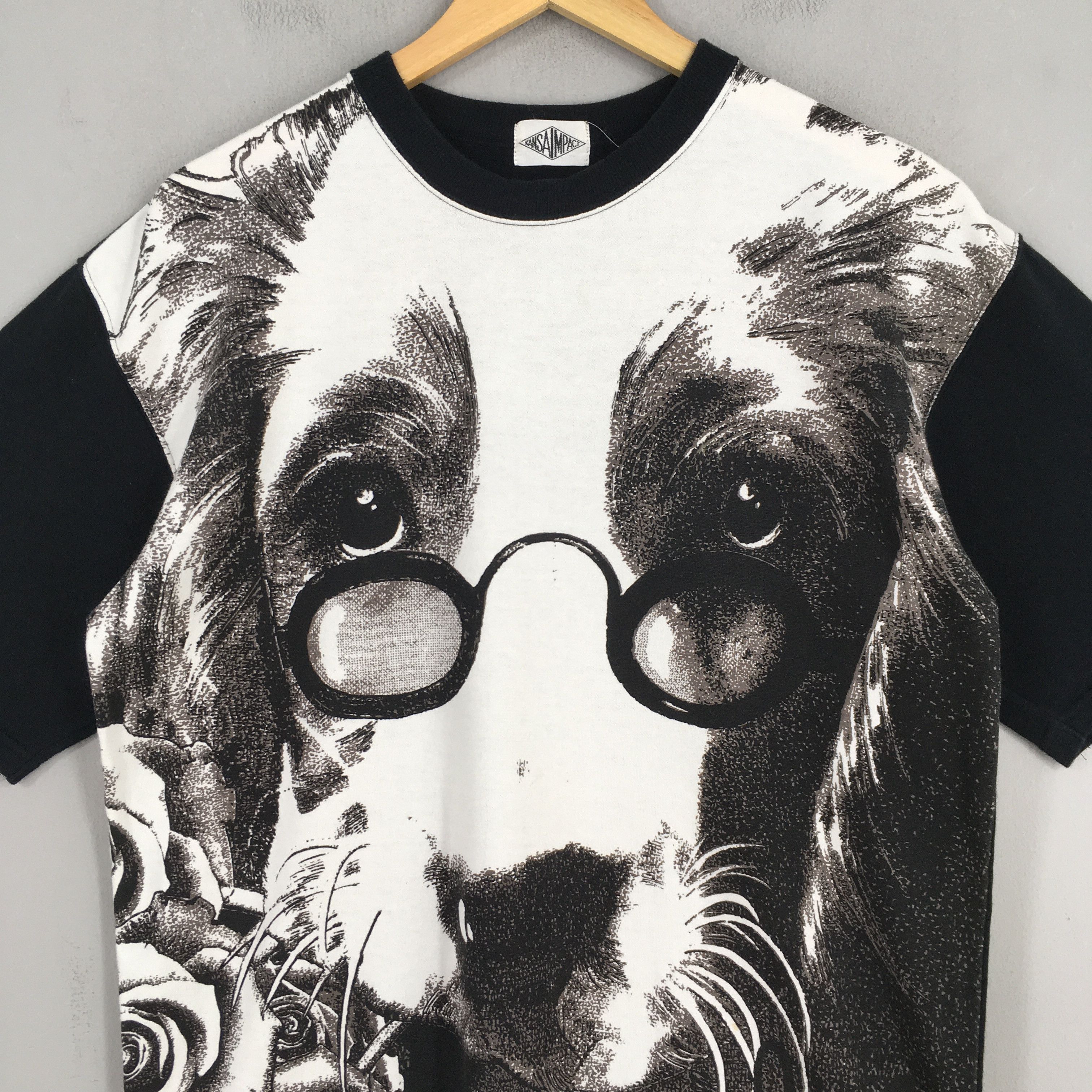 Japanese Brand × Kansai Yamamoto Vintage Kansai Yamamoto Impact Black Tshirt Medium Size US M / EU 48-50 / 2 - 2 Thumbnail