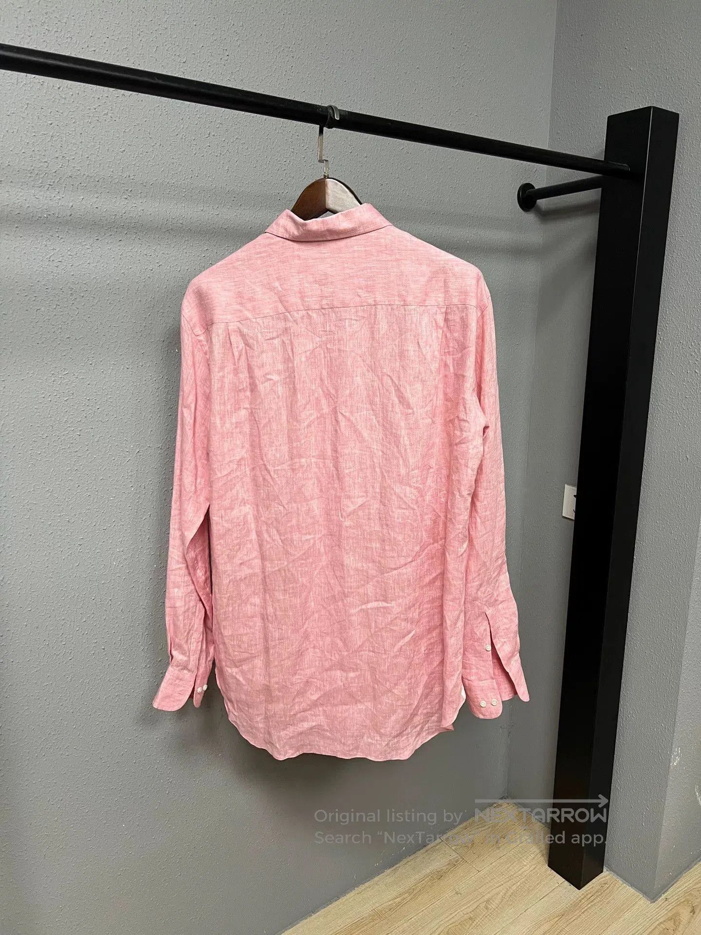 Loro Piana Loro Piana Pink Linen Shirt XXL. Size XXL / US 16-18 / IT 52-54 - 2 Thumbnail