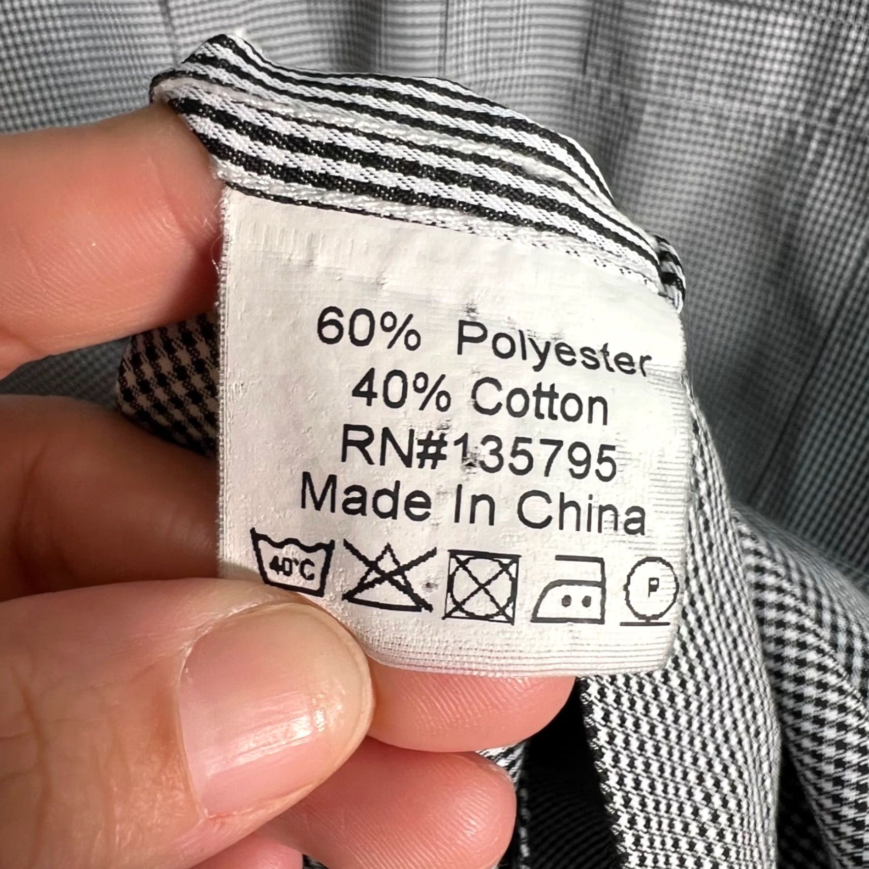 Jordan Brand Jordan Jasper Mens Gray Gingham Long Sleeve Button-Up Shirt Size 17 36-37 Size US L / EU 52-54 / 3 - 4 Thumbnail