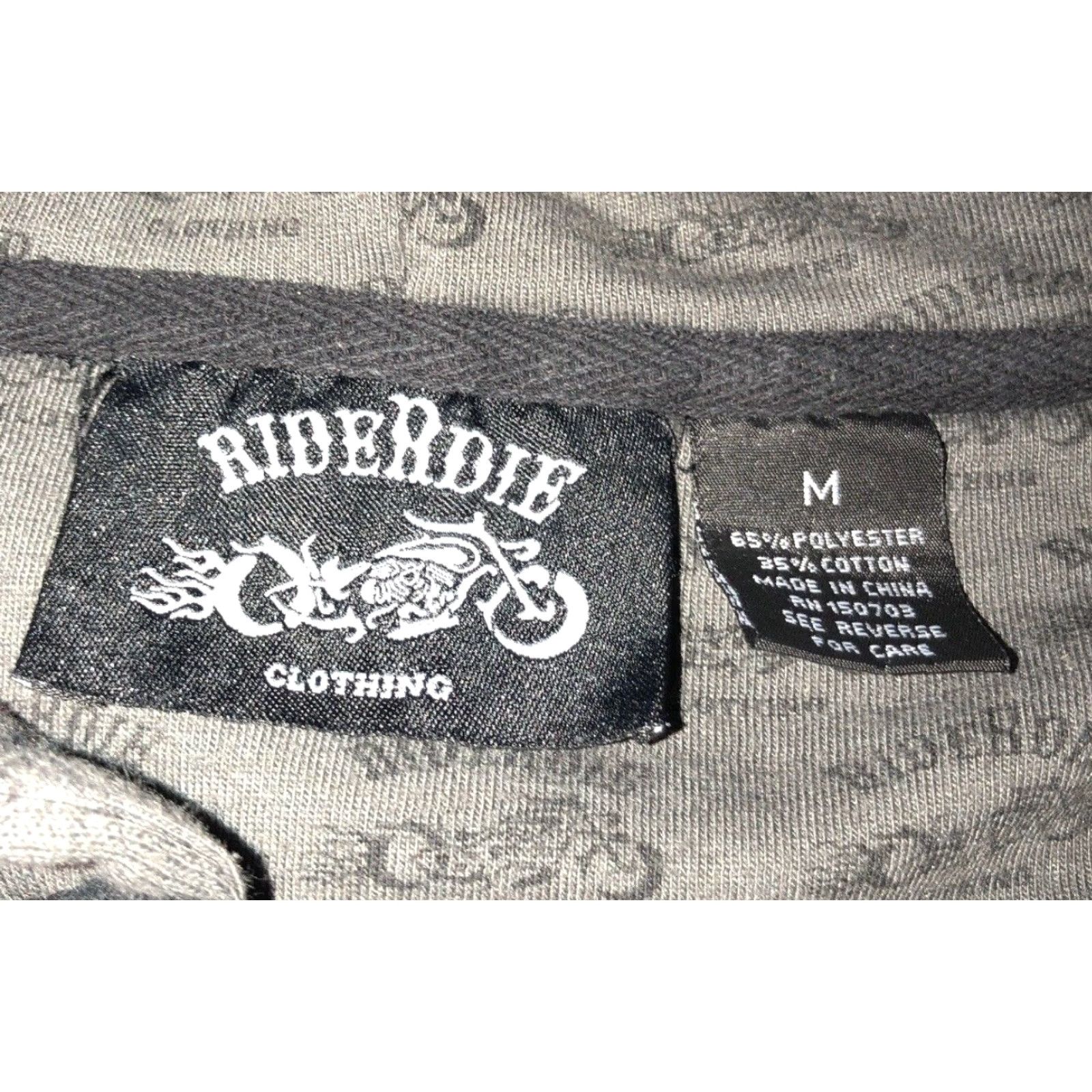 Vintage RideRdie Hoodie Size M Black Embroidered America Skull Graphic Mens Size US M / EU 48-50 / 2 - 7 Thumbnail