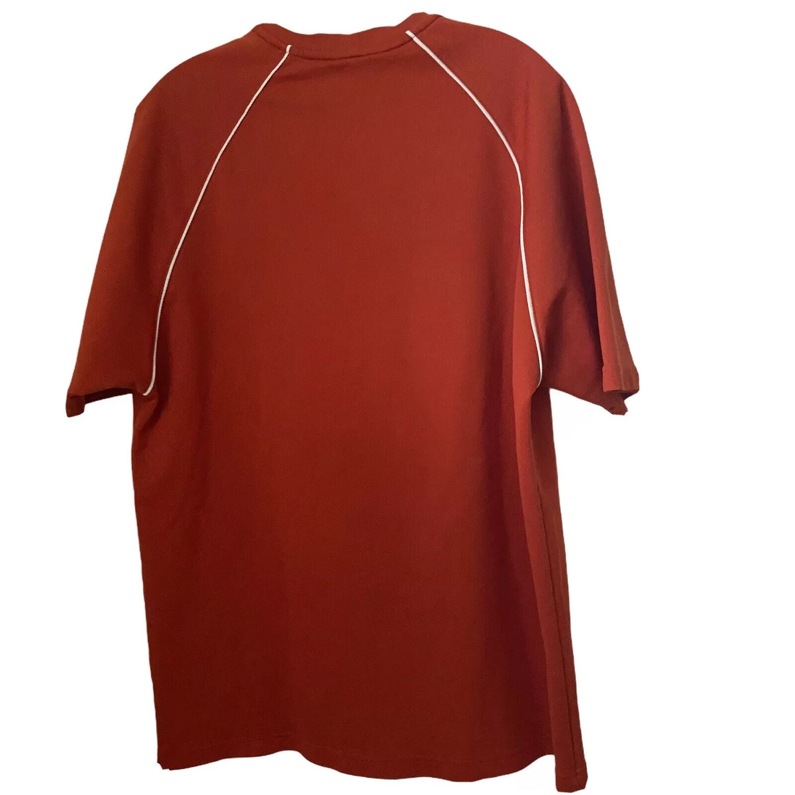 Nike Nike Shirt Orange Activewear Crew Neck Center Swoosh Casual Size US L / EU 52-54 / 3 - 2 Thumbnail