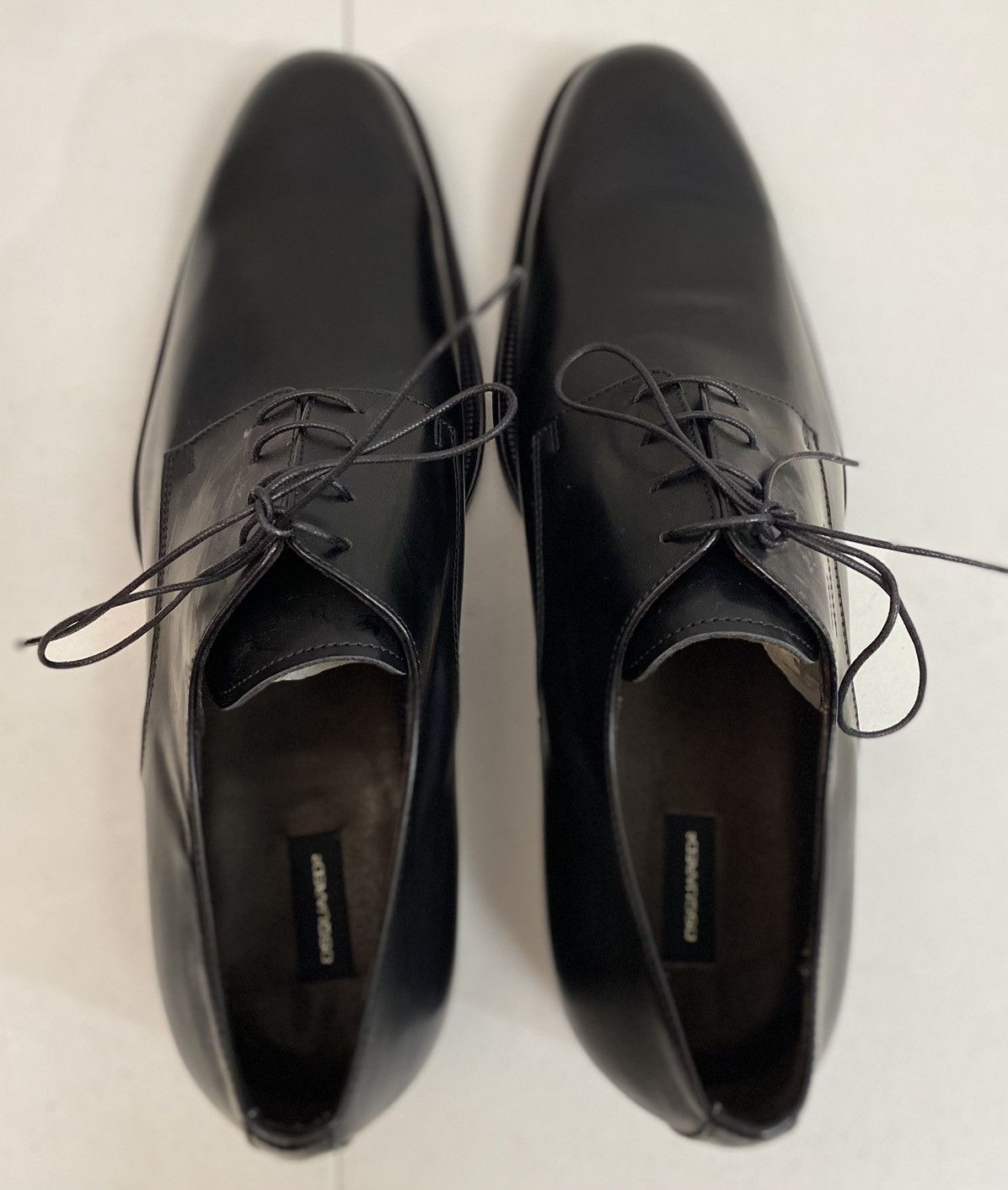 Dsquared2 Dsquared2 🇮🇹 Black Polished Leather Evening Derby 11 NEW Size US 11 / EU 44 - 12 Thumbnail