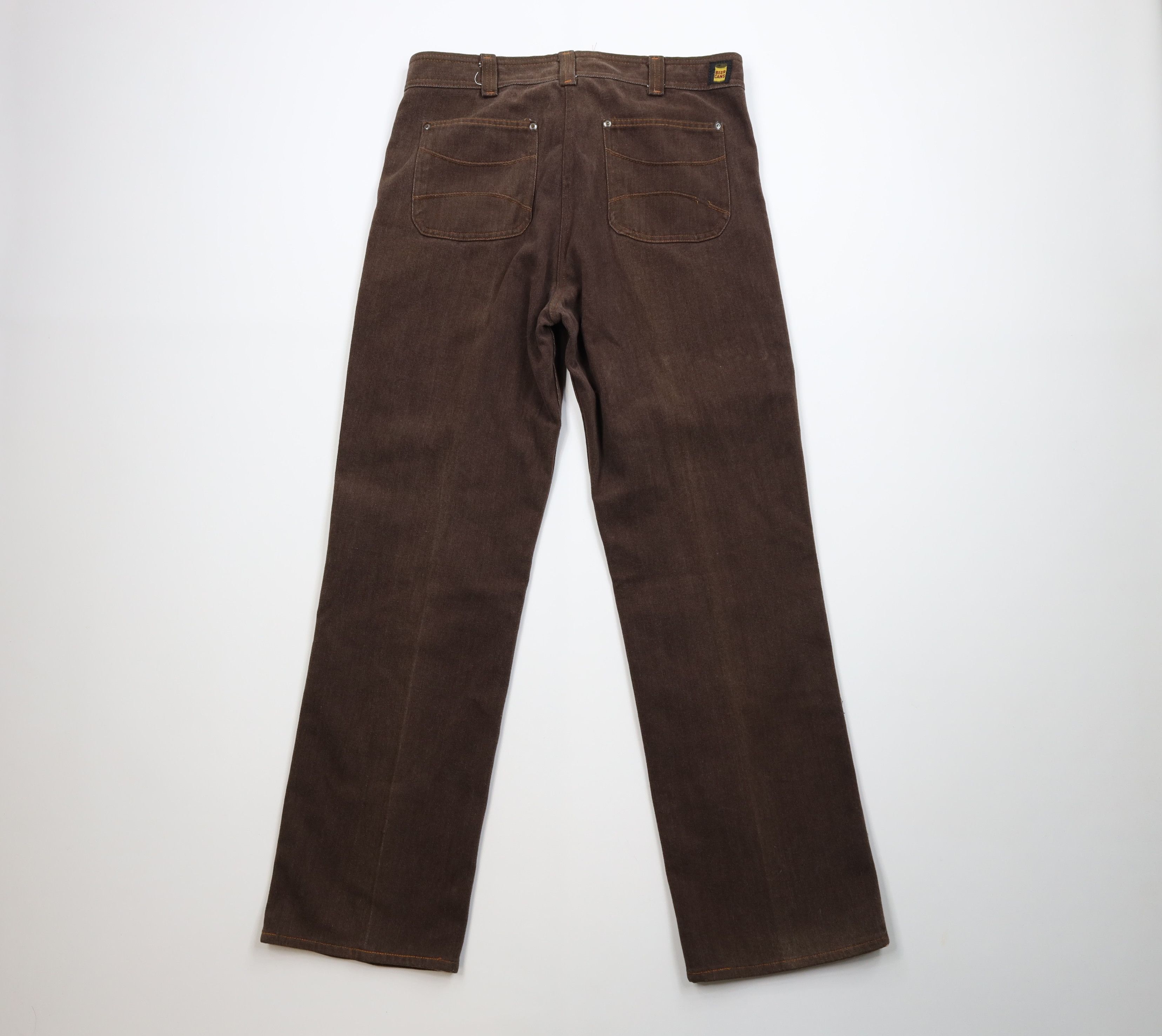 Vintage Vintage 70s Streetwear Cotton Chamois Cloth Wide Leg Pants Size US 32 / EU 48 - 9 Thumbnail