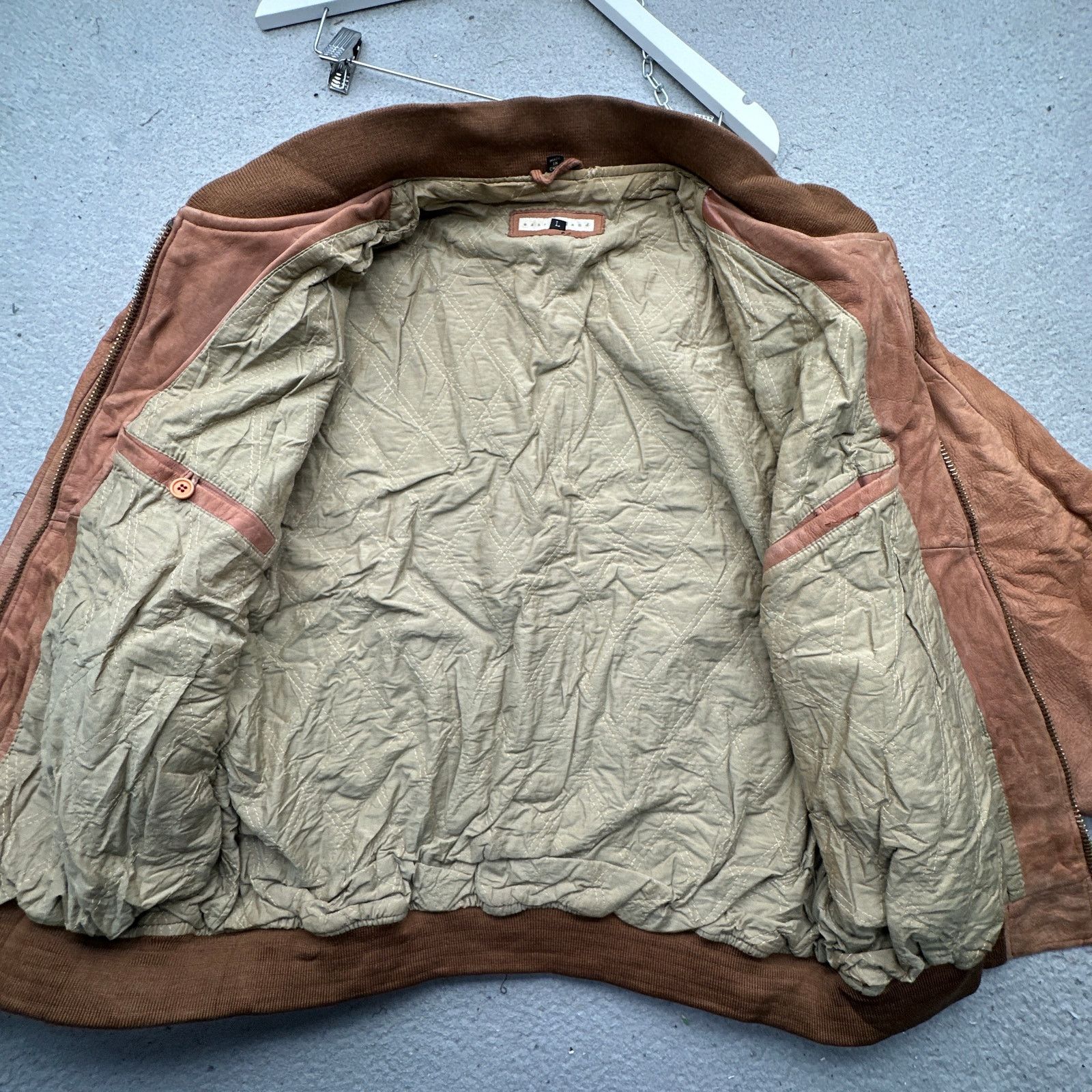 Other Vintage East Island Suede Leather Bomber Jacket Mens Large Size US L / EU 52-54 / 3 - 10 Thumbnail