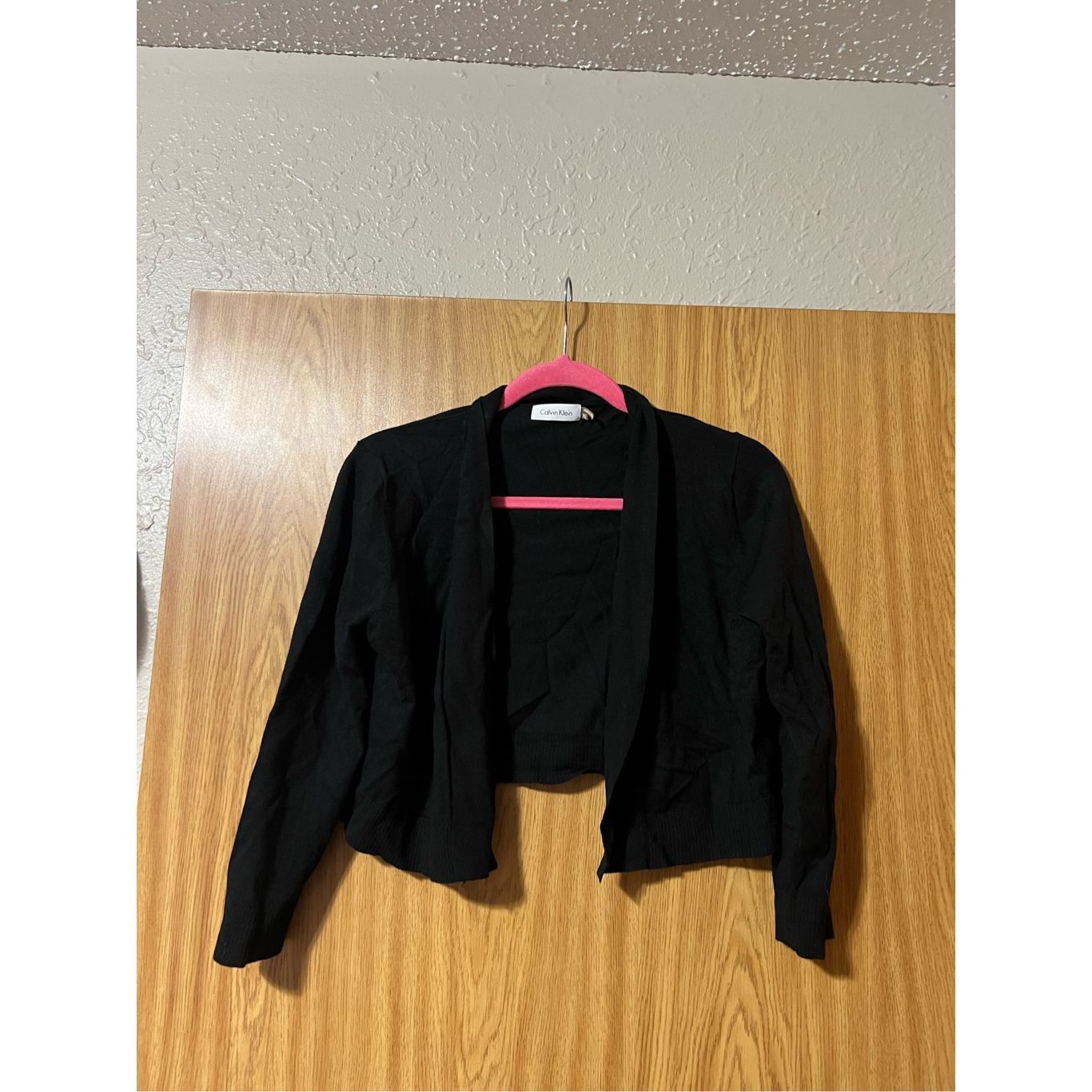 Calvin Klein Calvin Klein Black Open Front Cardigan Woman’s Size XL Size XL / US 12-14 / IT 48-50 - 1 Thumbnail