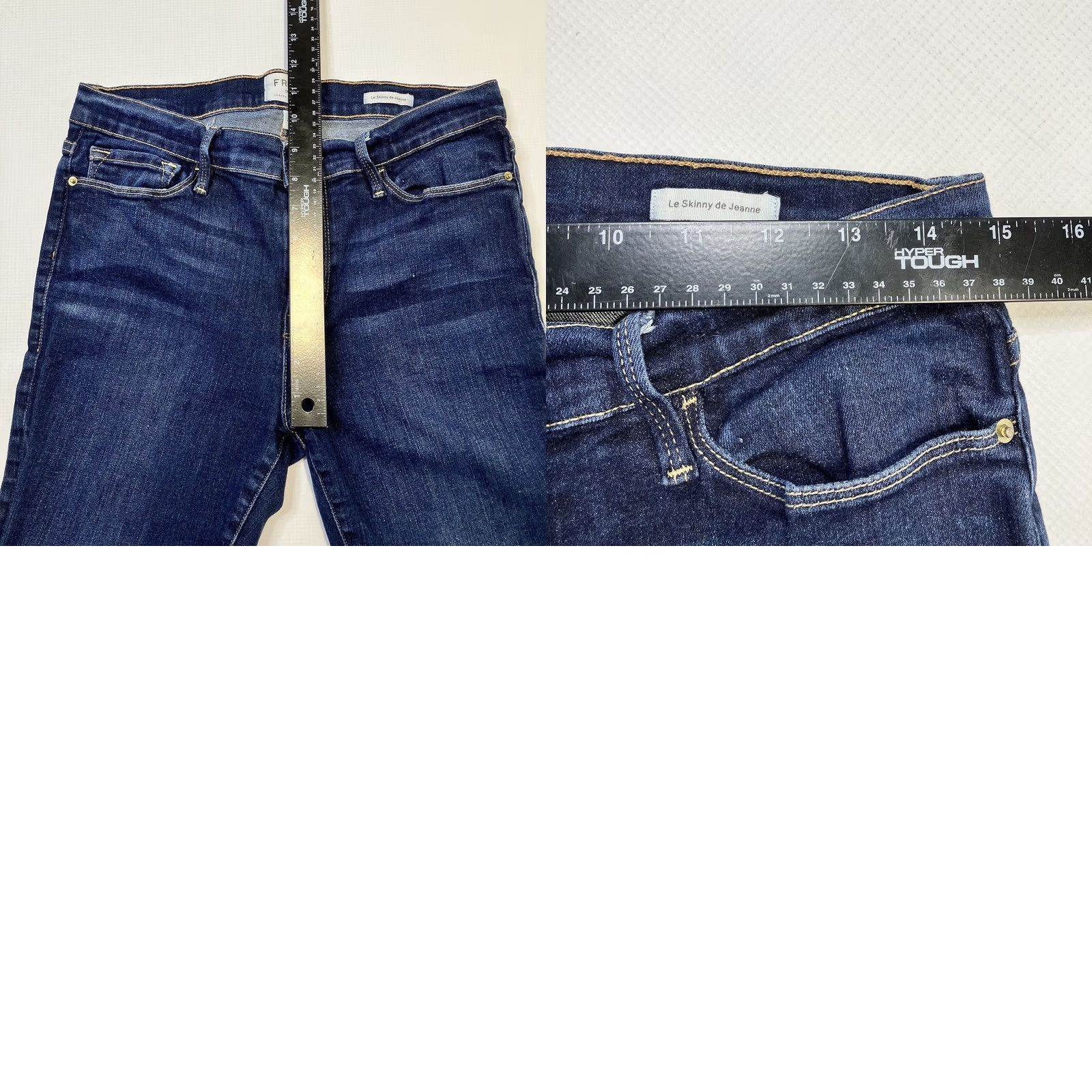 Frame FRAME Le Skinny de Jeanne MidRise Jeans Slim Skinny Dark Wash 28” Inseam 32 Women Size 24" / US 00 / IT 34 - 9 Thumbnail