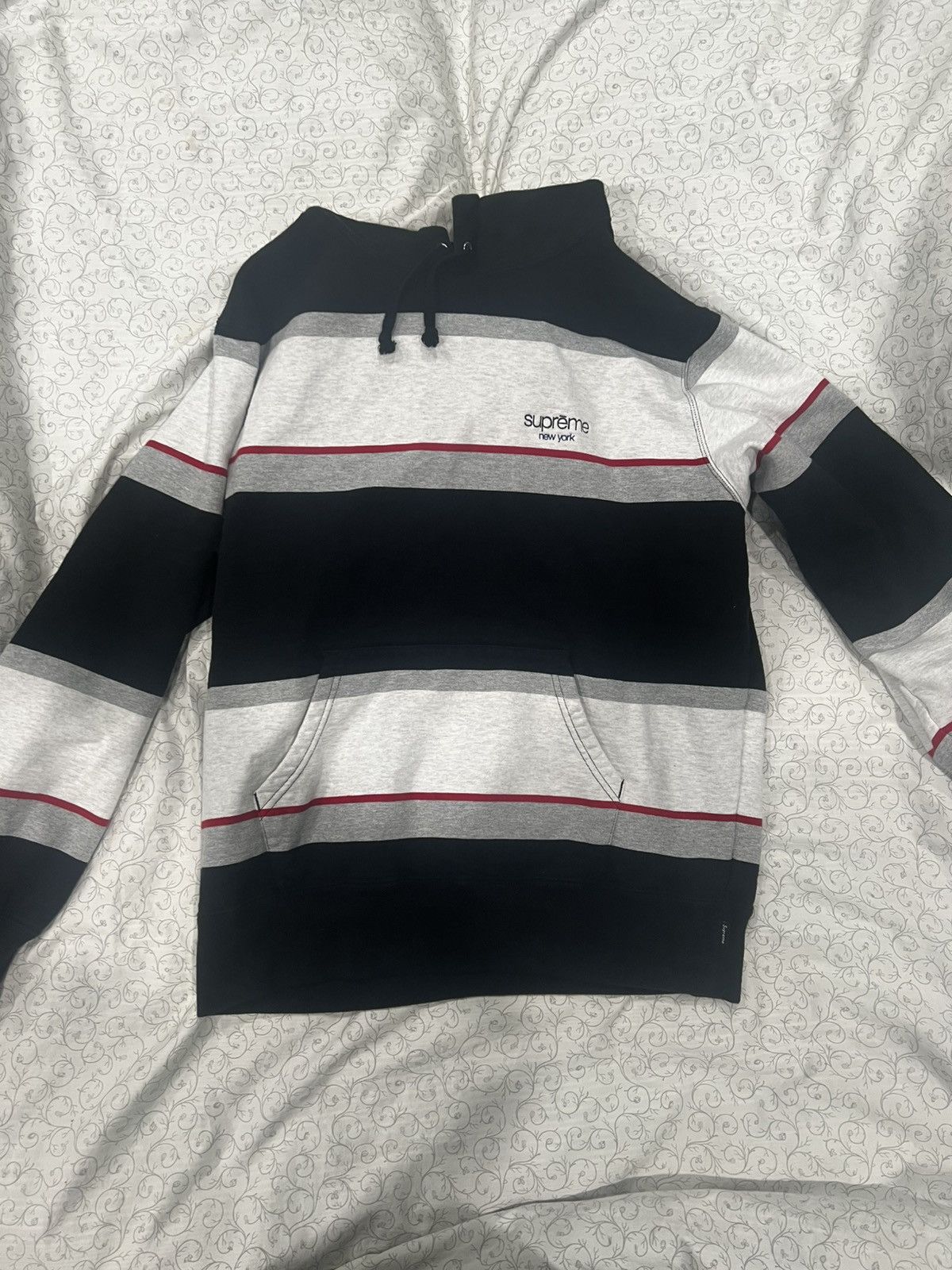 Supreme Supreme striped hooded sweatshirt Size US M / EU 48-50 / 2 - 1 Thumbnail