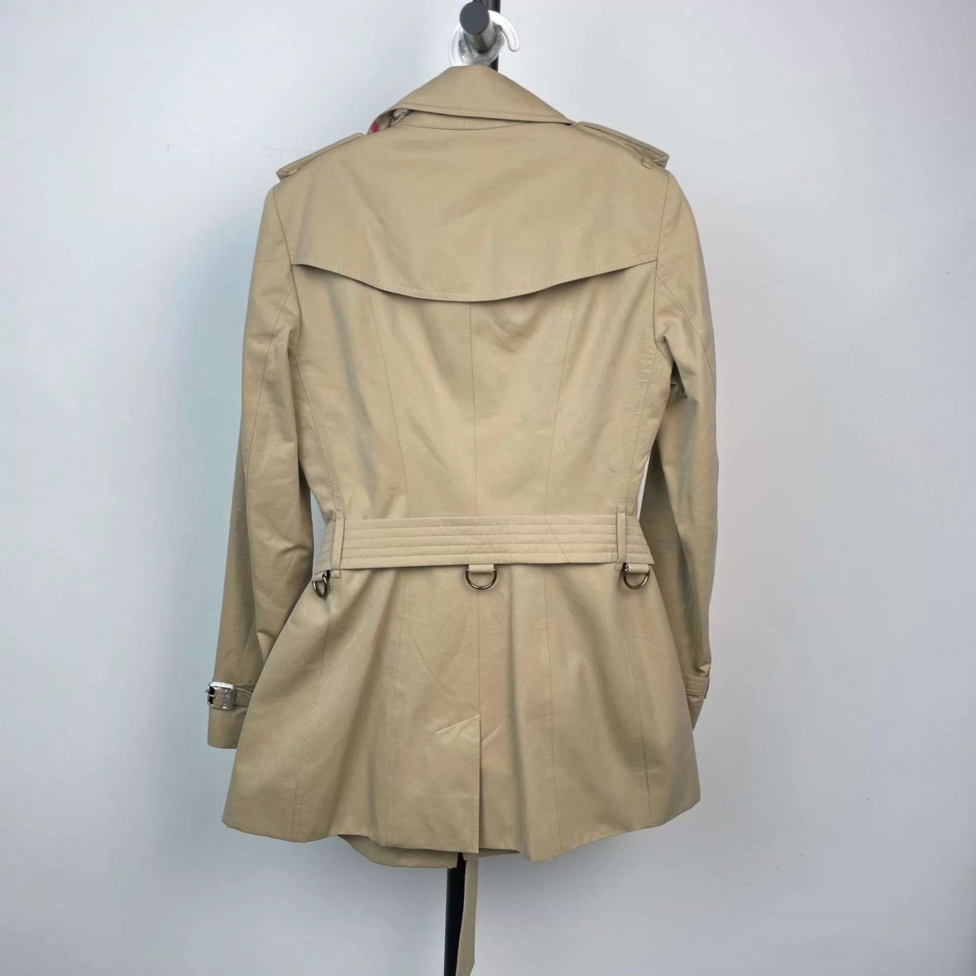 Burberry Burberry women's 95 new camel cotton trench coat 38 Size XS / US 0-2 / IT 36-38 - 2 Thumbnail