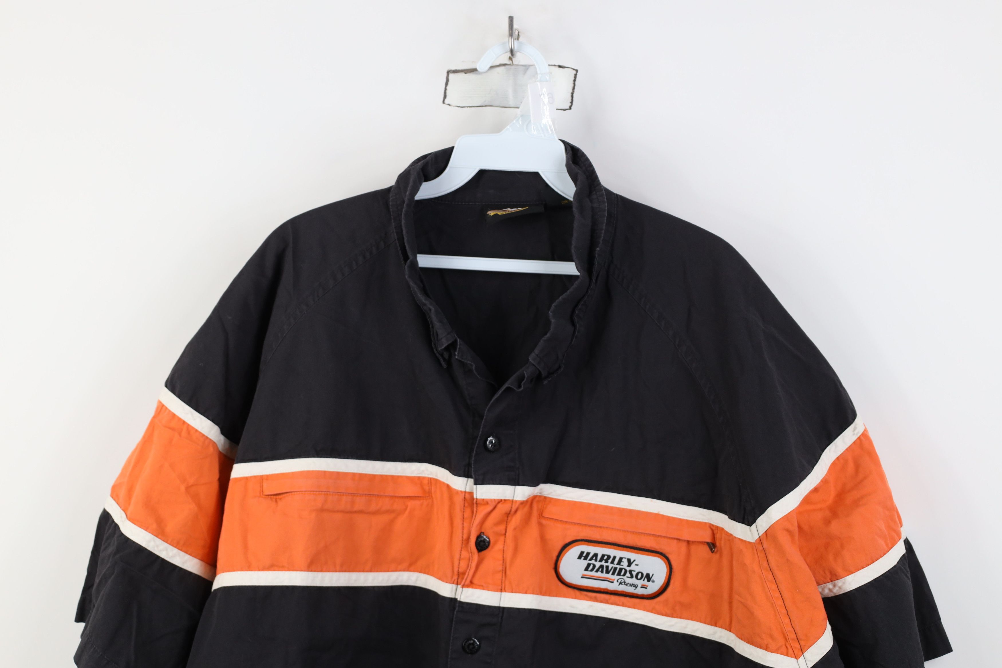 Harley Davidson Vintage Harley Davidson Mechanic Short Sleeve Button Shirt Size US XXL / EU 58 / 5 - 2 Thumbnail