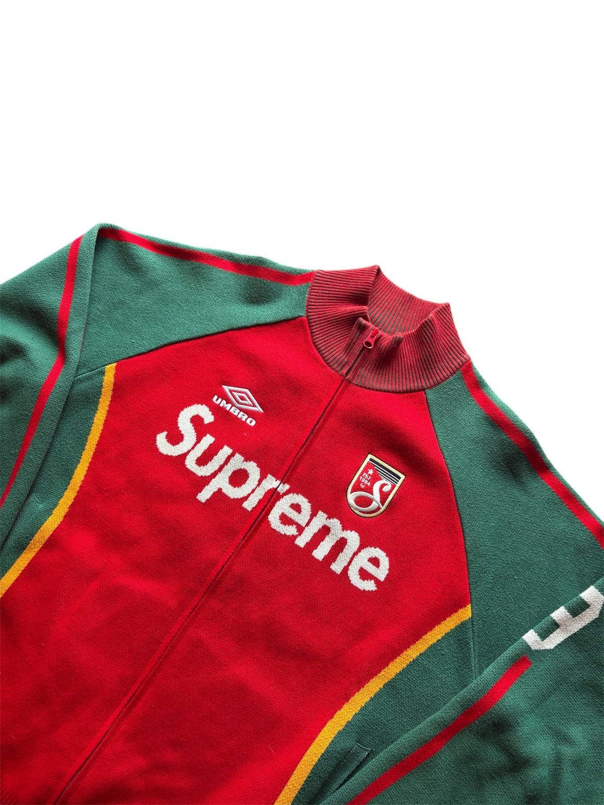 Supreme × Umbro Supreme x Umbro Zip Up Sweater Red Size US L / EU 52-54 / 3 - 2 Thumbnail