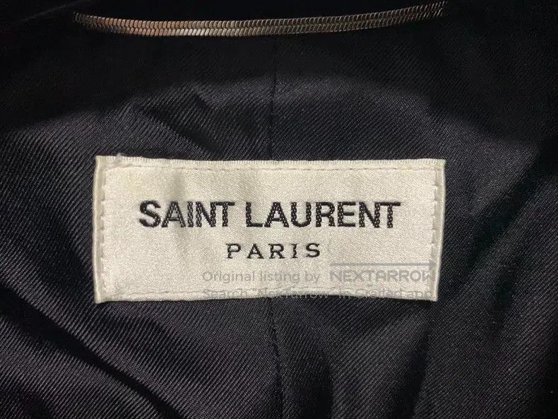 Saint Laurent Paris Saint Laurent Paris Black velvet striped three-button suit Size US M / EU 48-50 / 2 - 3 Thumbnail
