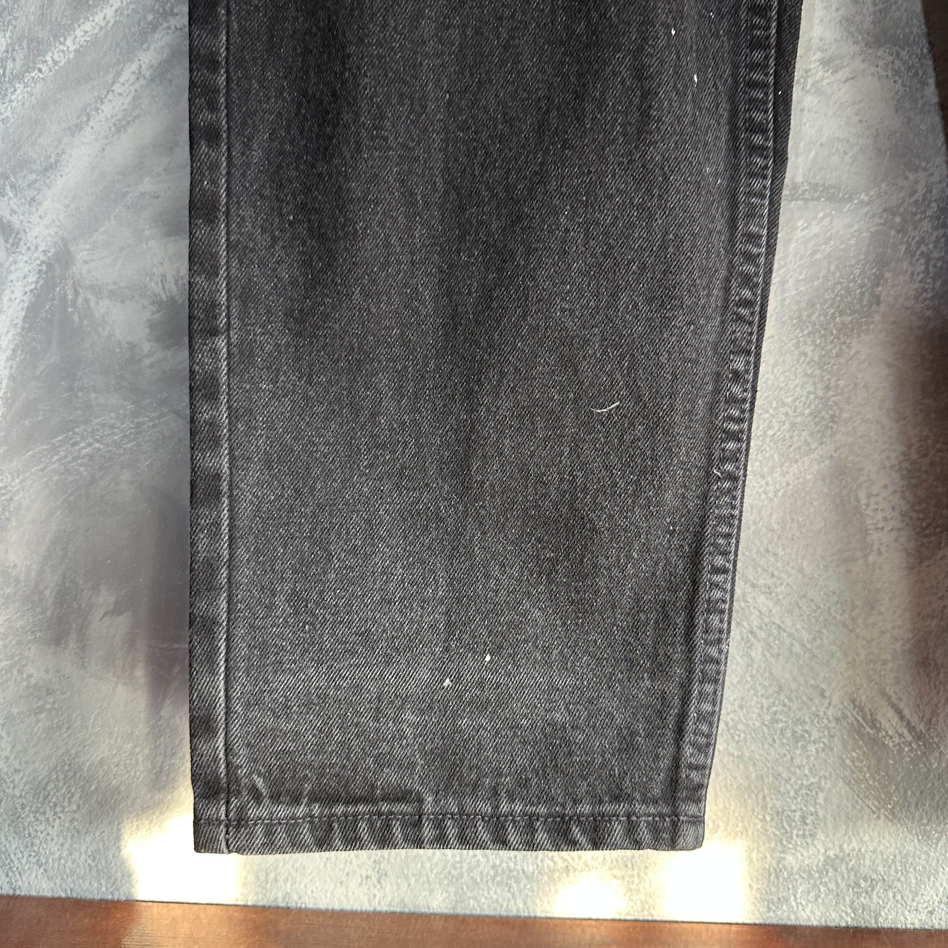 Levi's VTG Levis 560 Jeans Mens 34x32 Black Loose Tapered USA Size US 34 / EU 50 - 4 Thumbnail