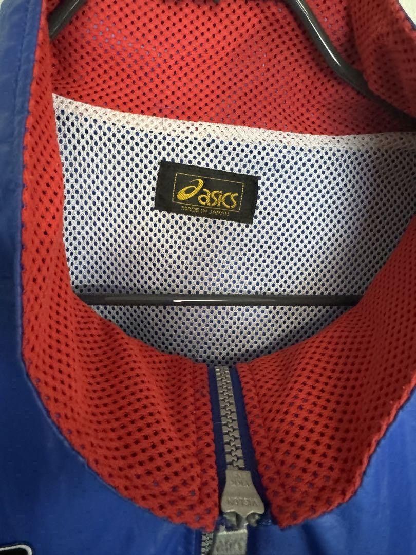 Asics × Japanese Brand × Vintage Nylon zip jacket football gear Asics Size US L / EU 52-54 / 3 - 5 Thumbnail