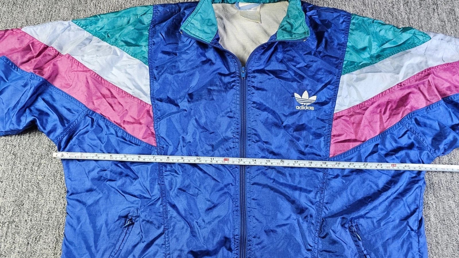 Adidas Adidas Vintage 90s Track Jacket XL Blokecore Blue Good Size US XL / EU 56 / 4 - 10 Thumbnail