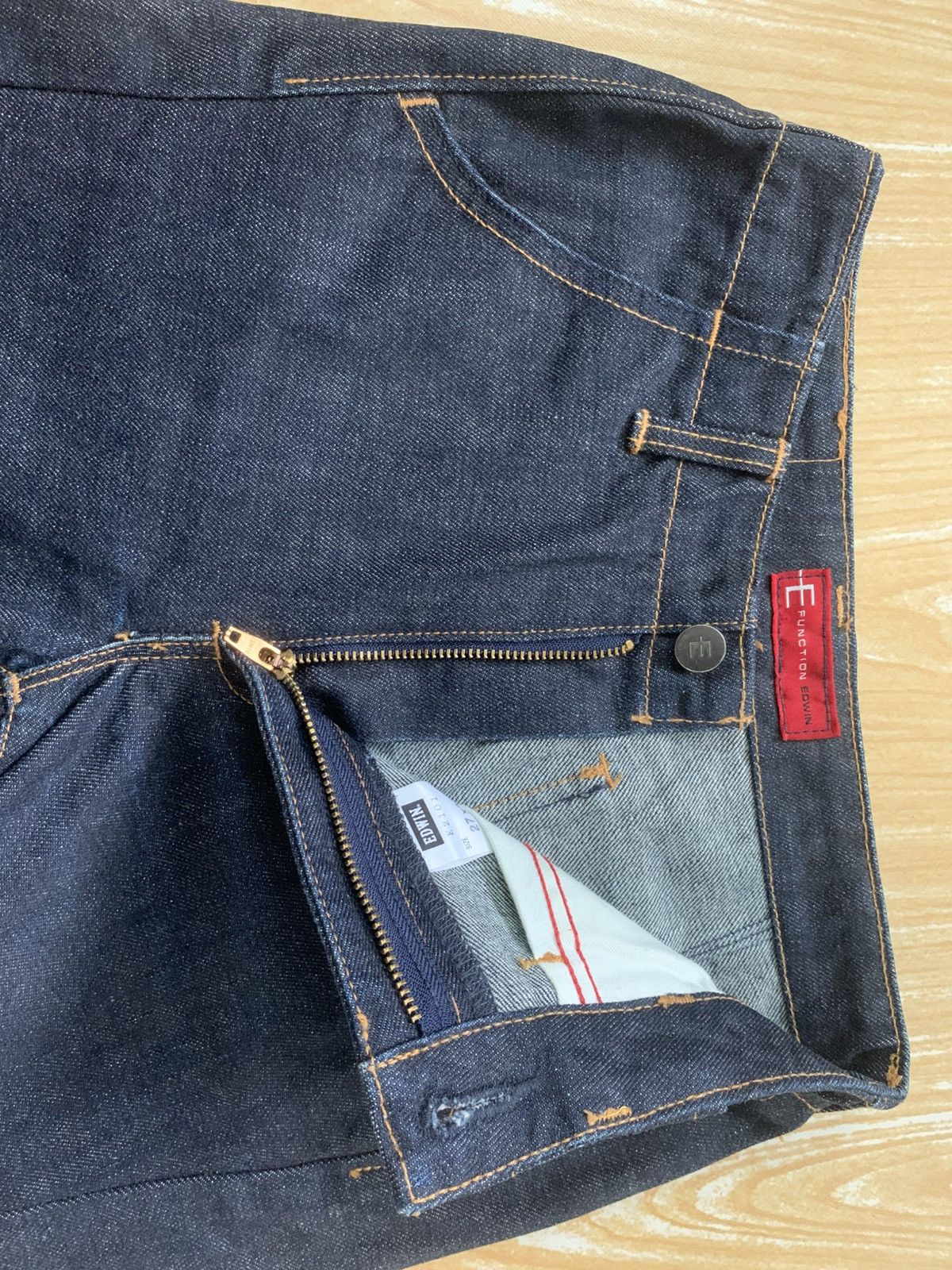 Edwin × Japanese Brand 🔥 Edwin E Function For Youth Flare Denim Jeans Pants Size 25" / US 0 / IT 36 - 17 Thumbnail