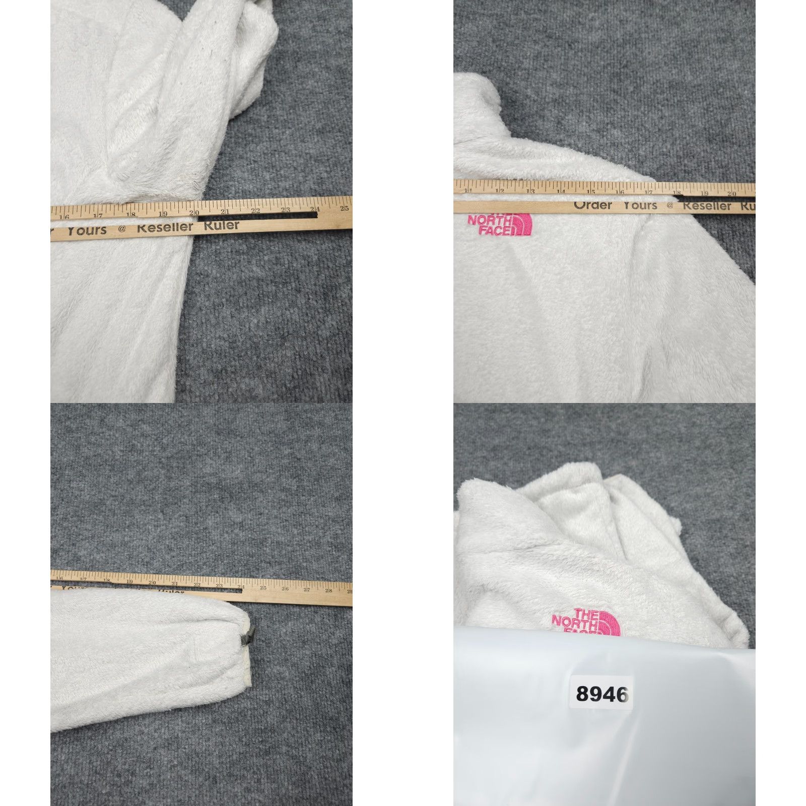 The North Face The North Face Jacket Womens Medium White Pink Fleece Full Zip Outdoor Sweater Full Zip Lightweight Zipped Pockets Casual Travel Women Regular Jacket Size M / US 6-8 / IT 42-44 - 9 Thumbnail