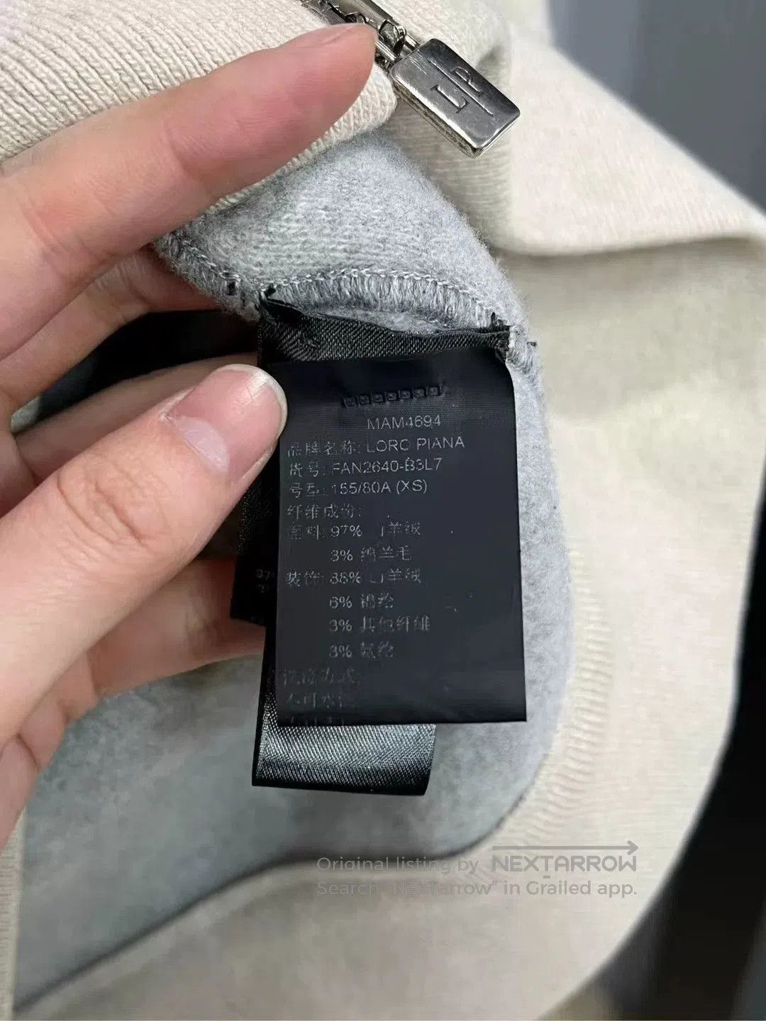 Loro Piana Loro Piana Cashmere Hoodie. Size XS / US 0-2 / IT 36-38 - 4 Thumbnail