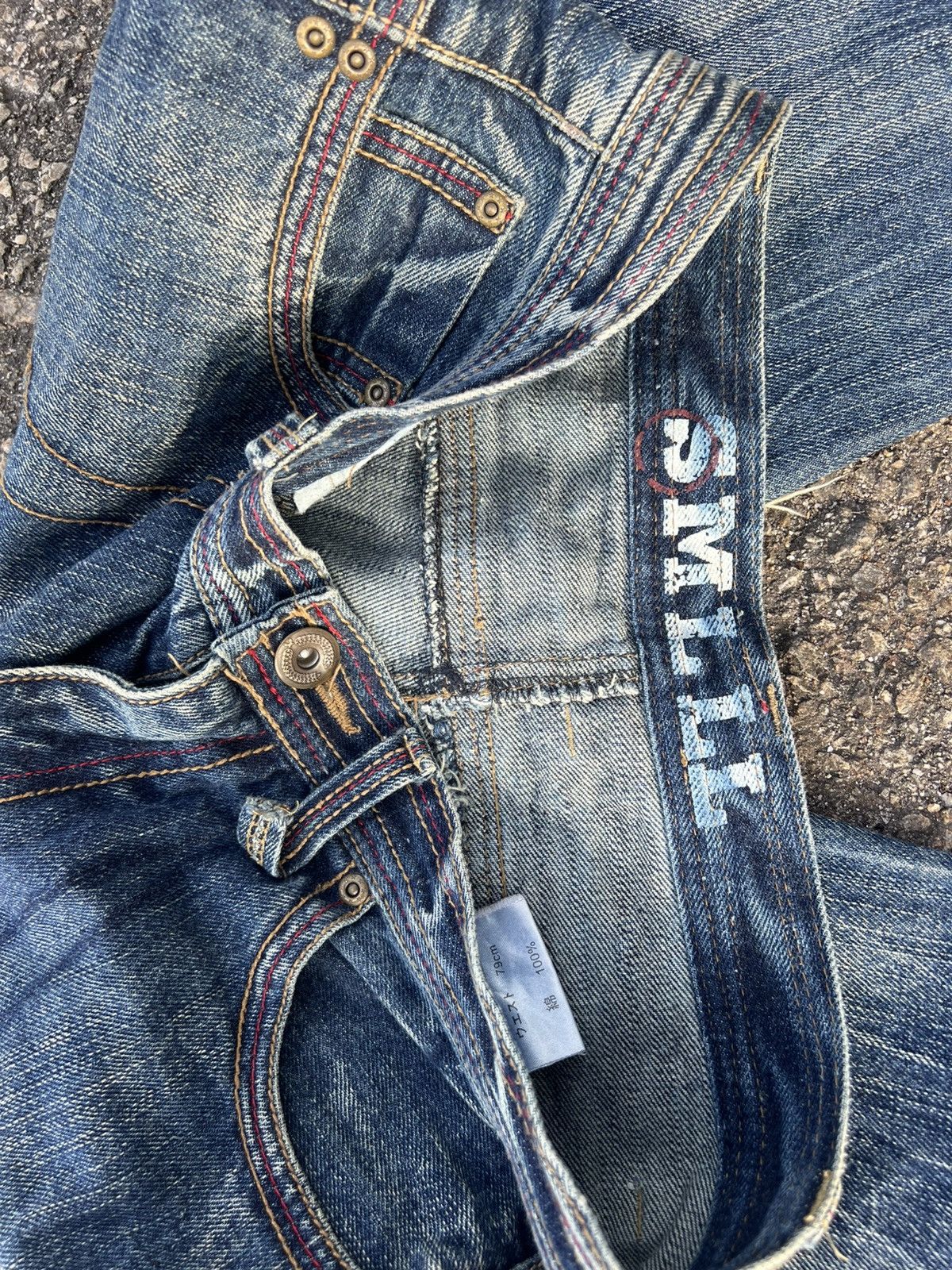 Japanese Brand Unknown Distressed Denim Size US 32 / EU 48 - 12 Thumbnail