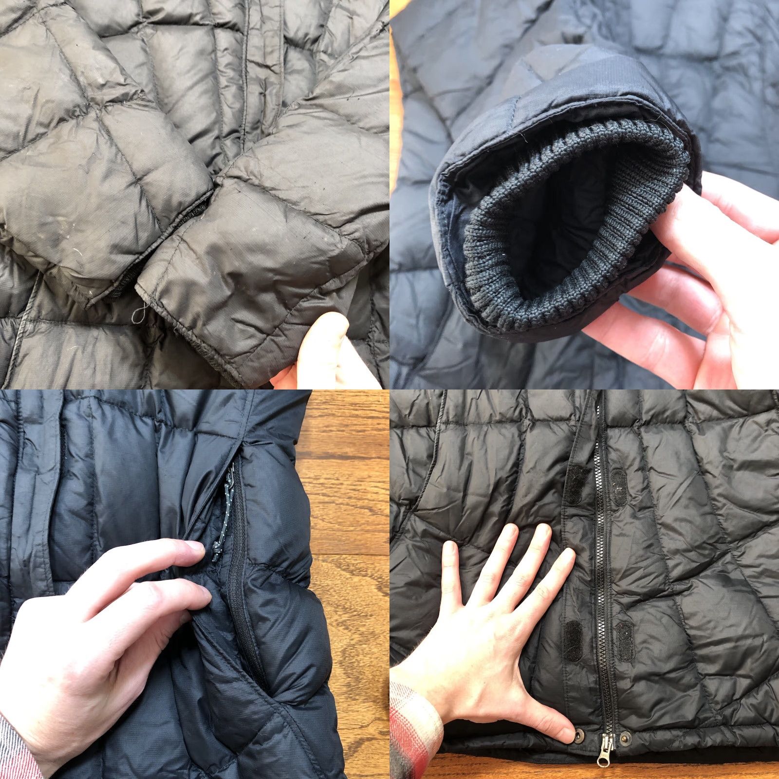 Mountain Hardwear VINTAGE Mountain Hardwear Jacket Womens S Black Full Zip Down Puffer Trench Coat Hooded Size S / US 4 / IT 40 - 8 Thumbnail