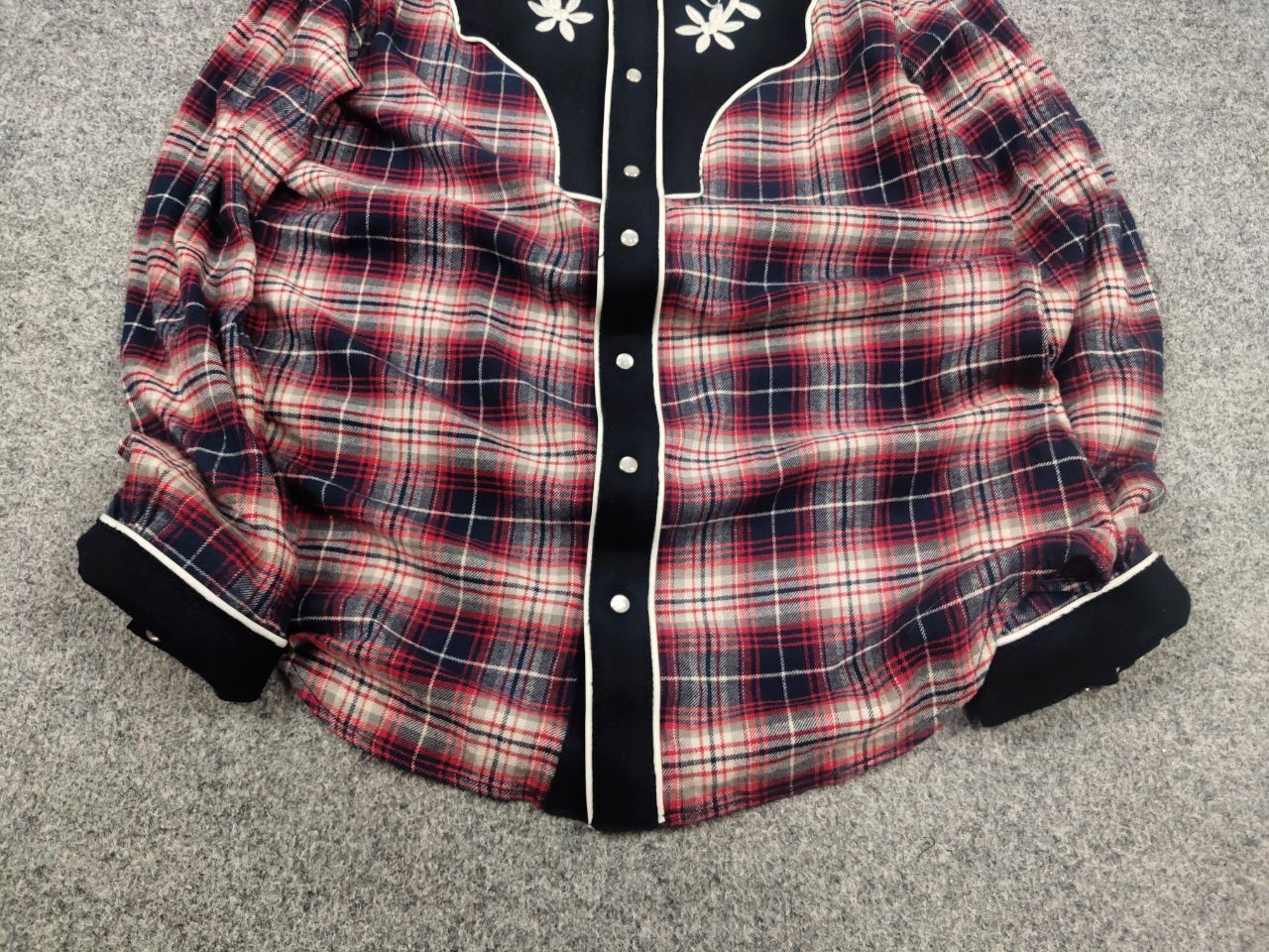 Dsquared2 Dsquared2 Brushed Cotton Flannel Western Button Shirt In Red Size US S / EU 44-46 / 1 - 8 Thumbnail