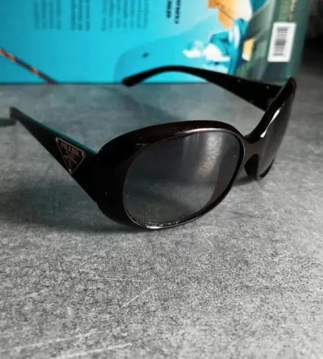 Prada PRADA Sunglasses Rectangle Wrap Shield Metal Symbole RI917 Size ONE SIZE - 2 Thumbnail