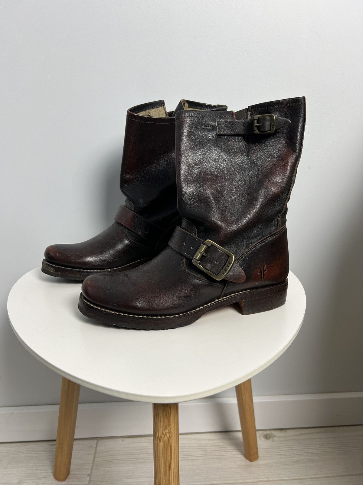 Frye Frye USA Leather Cowboy Boots Hype Model Size US 8 / IT 38 - 17 Thumbnail