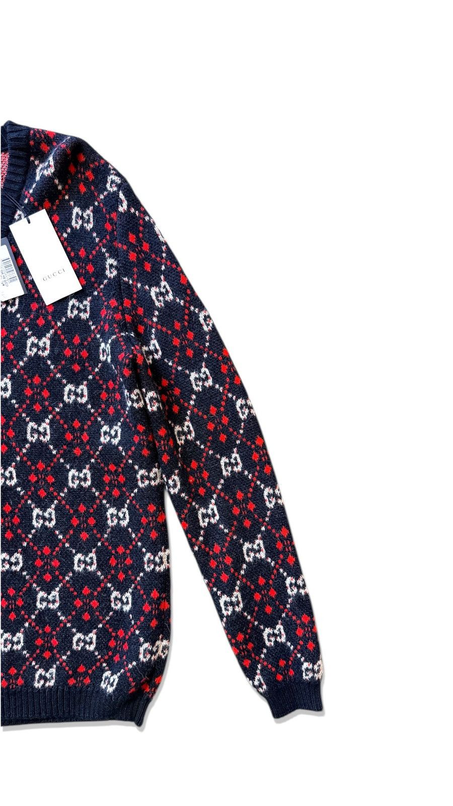 Gucci Gucci GG Diamond M Wool Sweatshirt V Crewneck Size US M / EU 48-50 / 2 - 3 Thumbnail