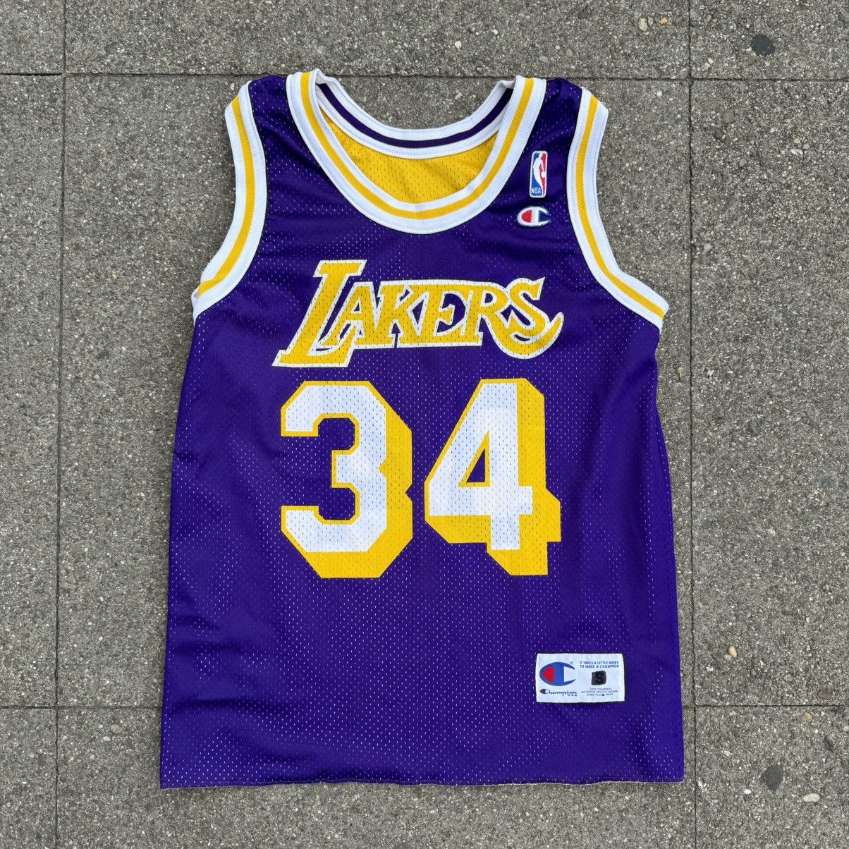 Champion × NBA × Vintage vintage jersey Lakers Shaq O’neal reversible90s champion nba Size US S / EU 44-46 / 1 - 1 Thumbnail