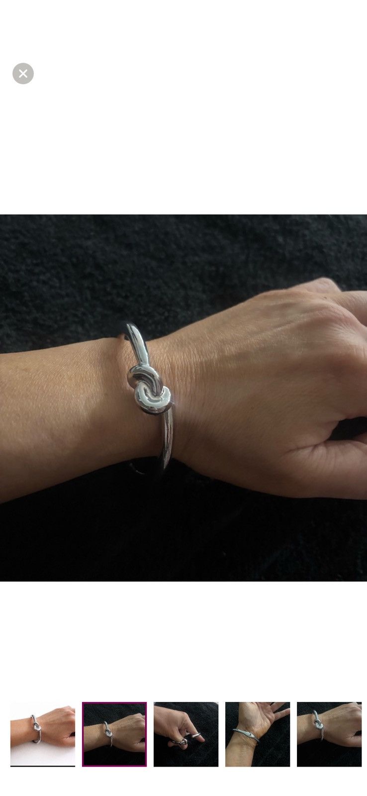 Other Silver Knot Cuff Bracelet - Women's Jewelry Size ONE SIZE - 5 Thumbnail