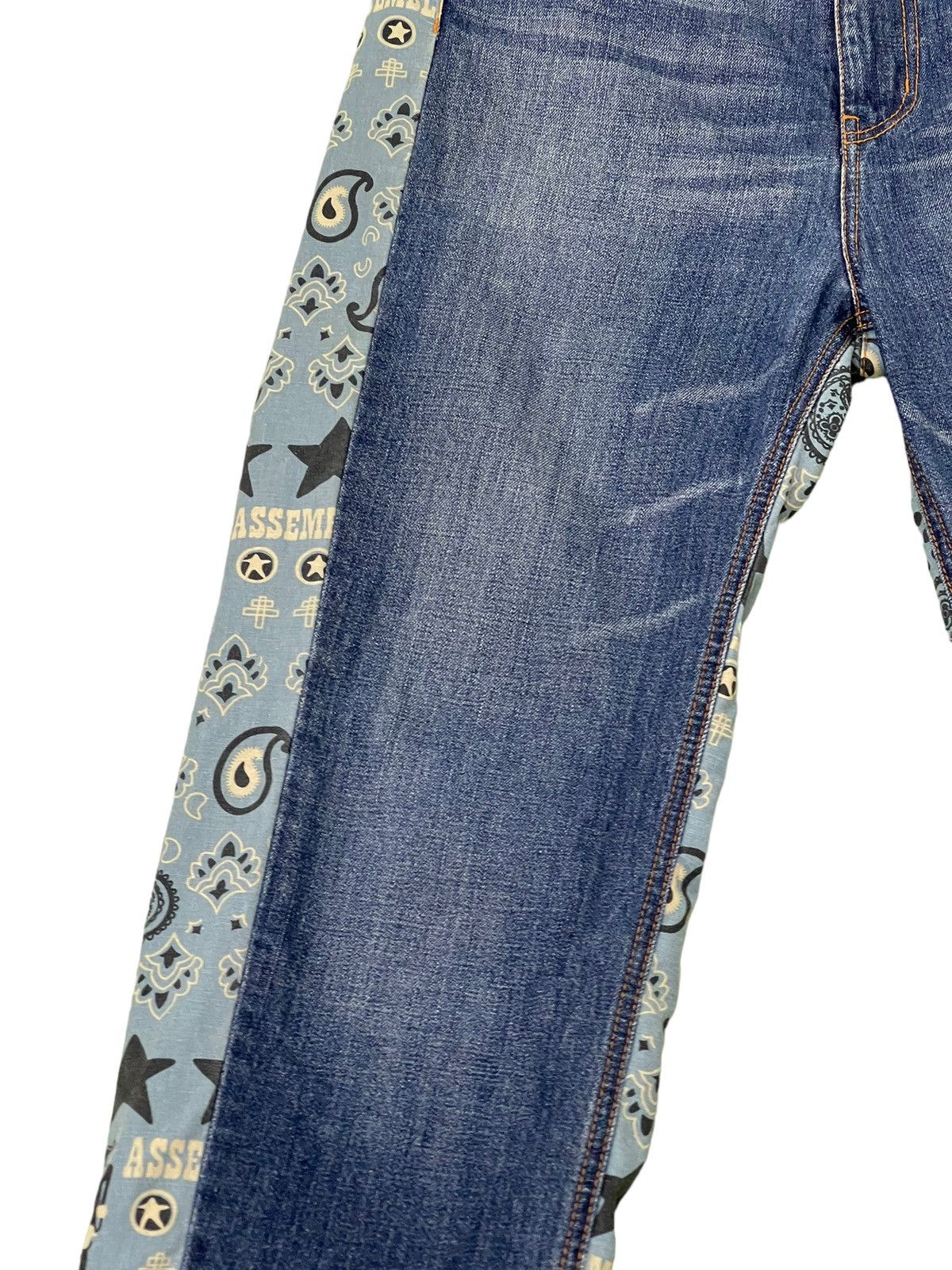 Issey Miyake Paisley Bandana Ne Net Hybrid Jeans Baggy Tapered 6🟦9 Size US 32 / EU 48 - 11 Thumbnail