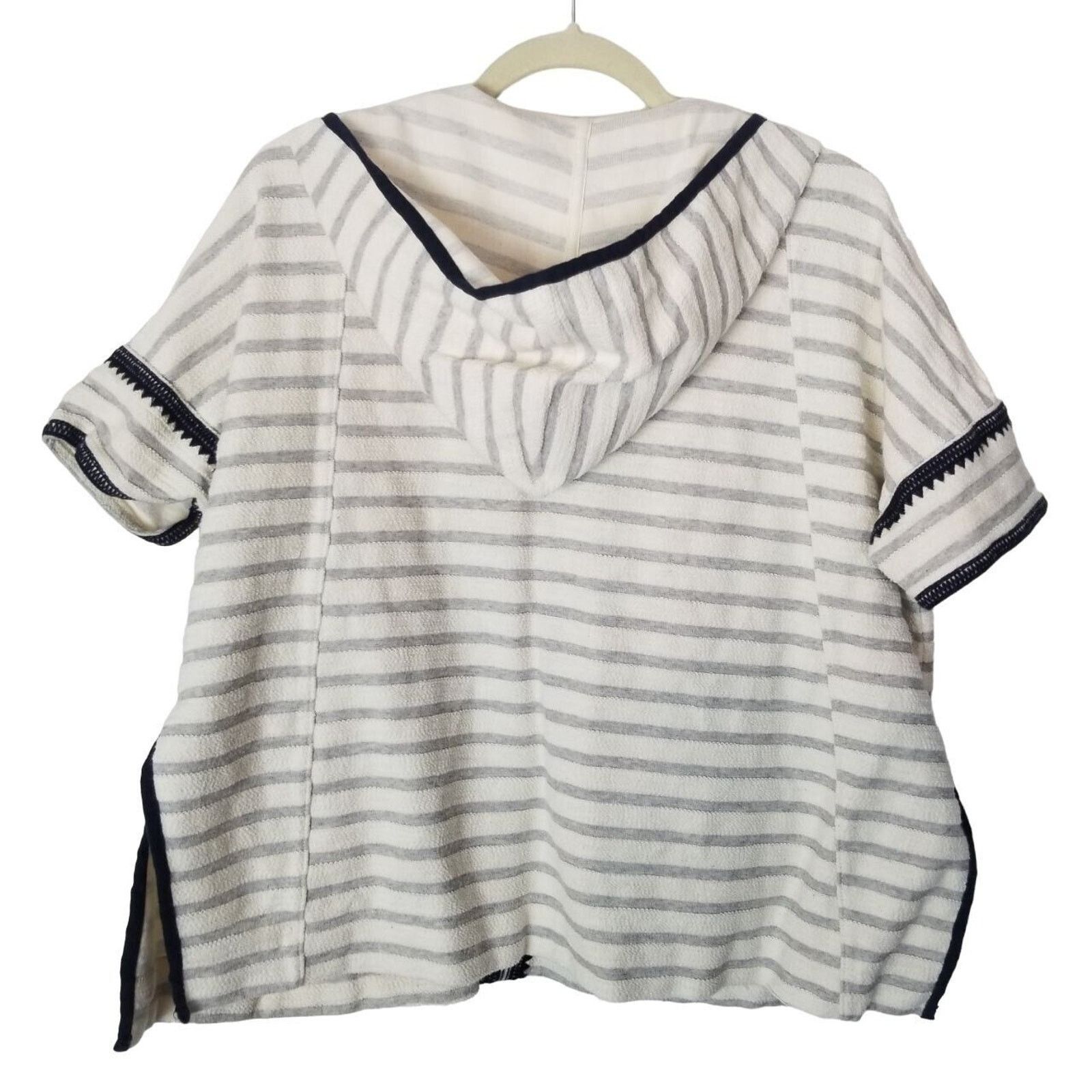 Madewell Madewell Womens Elise Embroidered Sailor Hoodie XS/S Coastal Size S / US 4 / IT 40 - 9 Thumbnail