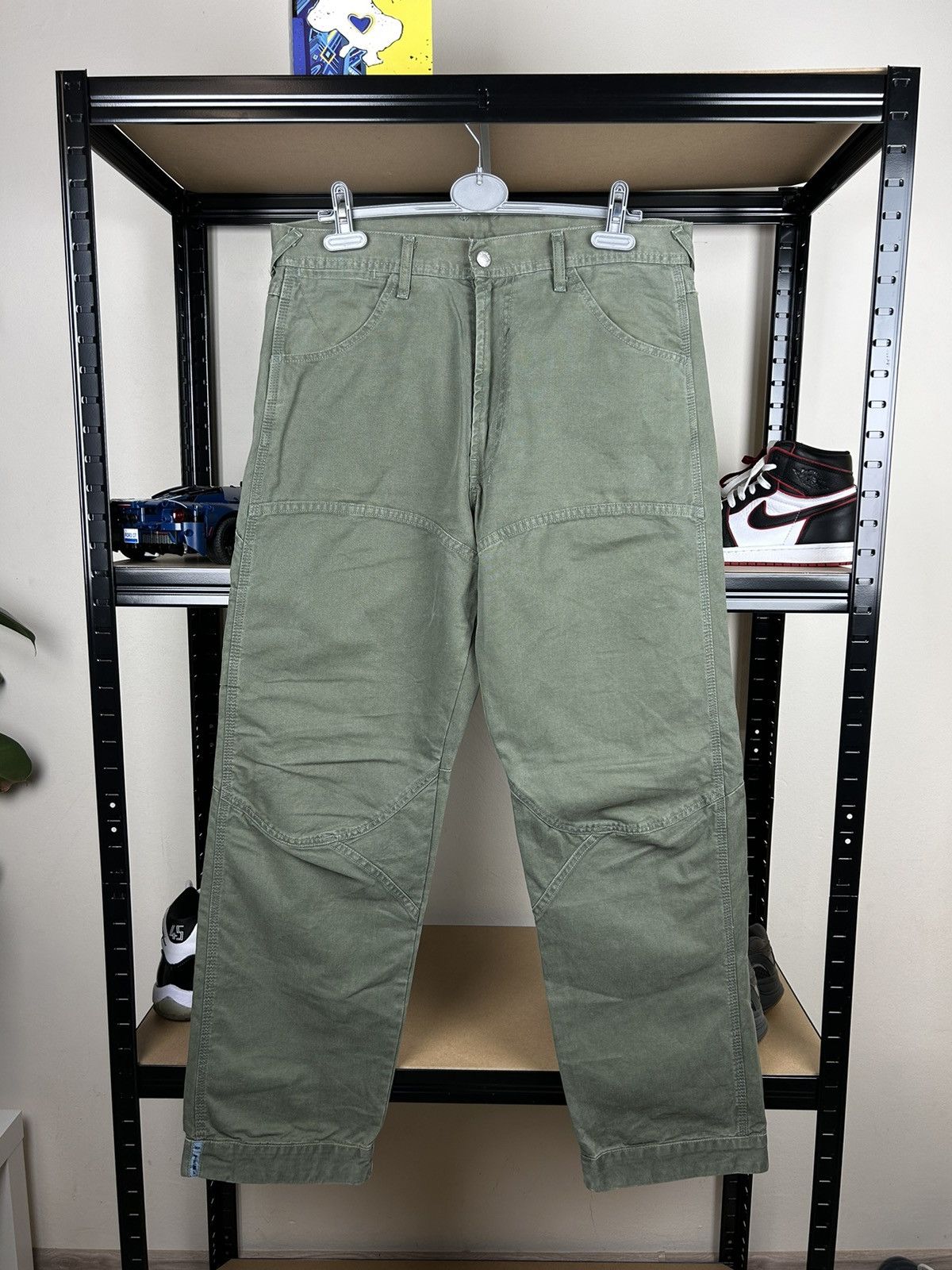 Carhartt × Diesel Diesel Y2k Vintage Single Knee Canvas 90s Denim Jeans Pants Size US 33 - 1 Thumbnail