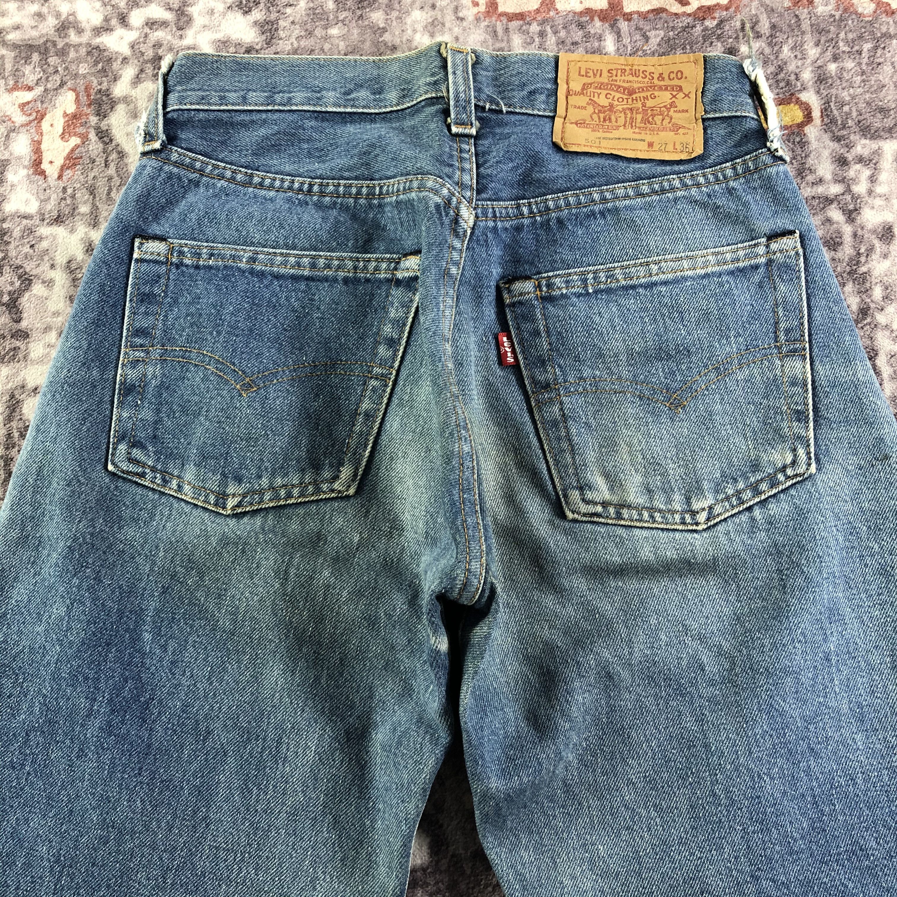 Levi's × Vintage Vintage 70s Redline Levis 501 Jeans-JM3351 Size 26" / US 2 / IT 38 - 4 Thumbnail
